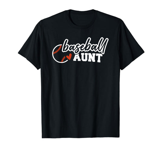 Baseball Aunt Funny Leopard Baseball T-Shirt - Fun Novelty Design Unisex - T-Shirt, Sweatshirt, Hoodie