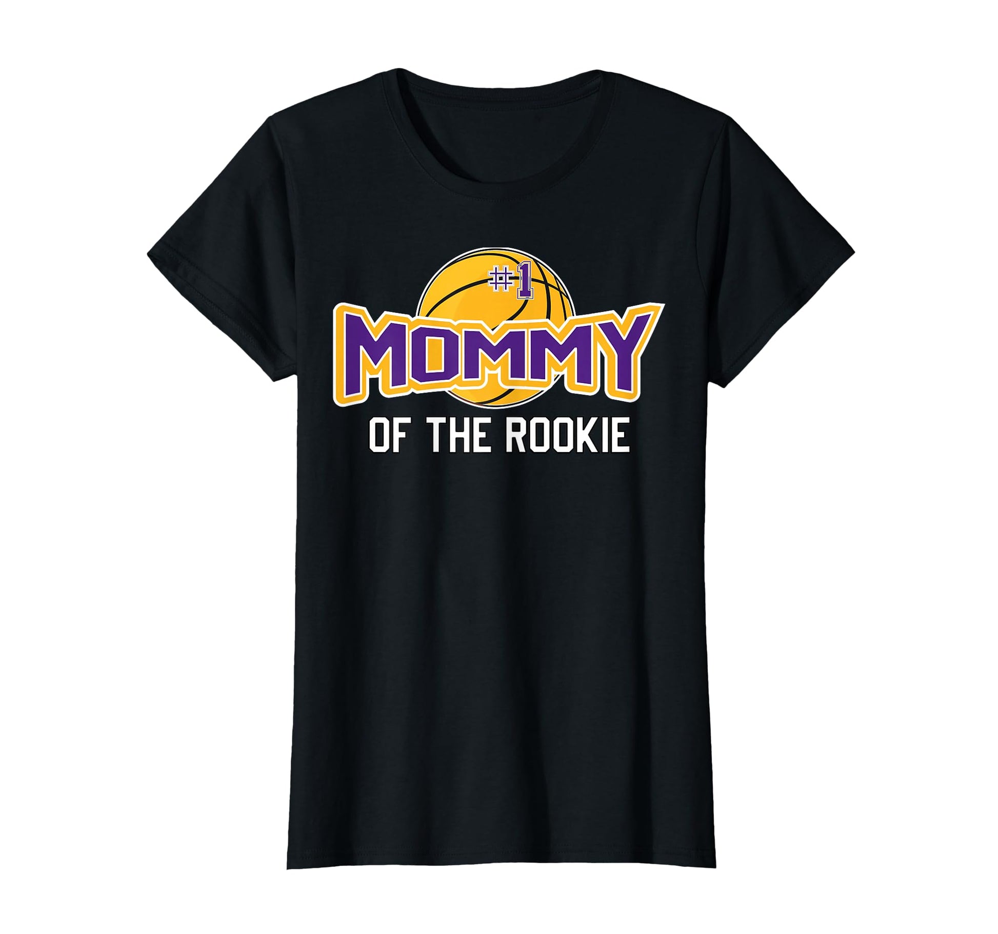 Mommy Rookie 1St Birthday Basketball T-Shirt - Minimalist Print for Adults - T-Shirt, Sweatshirt, Hoodie