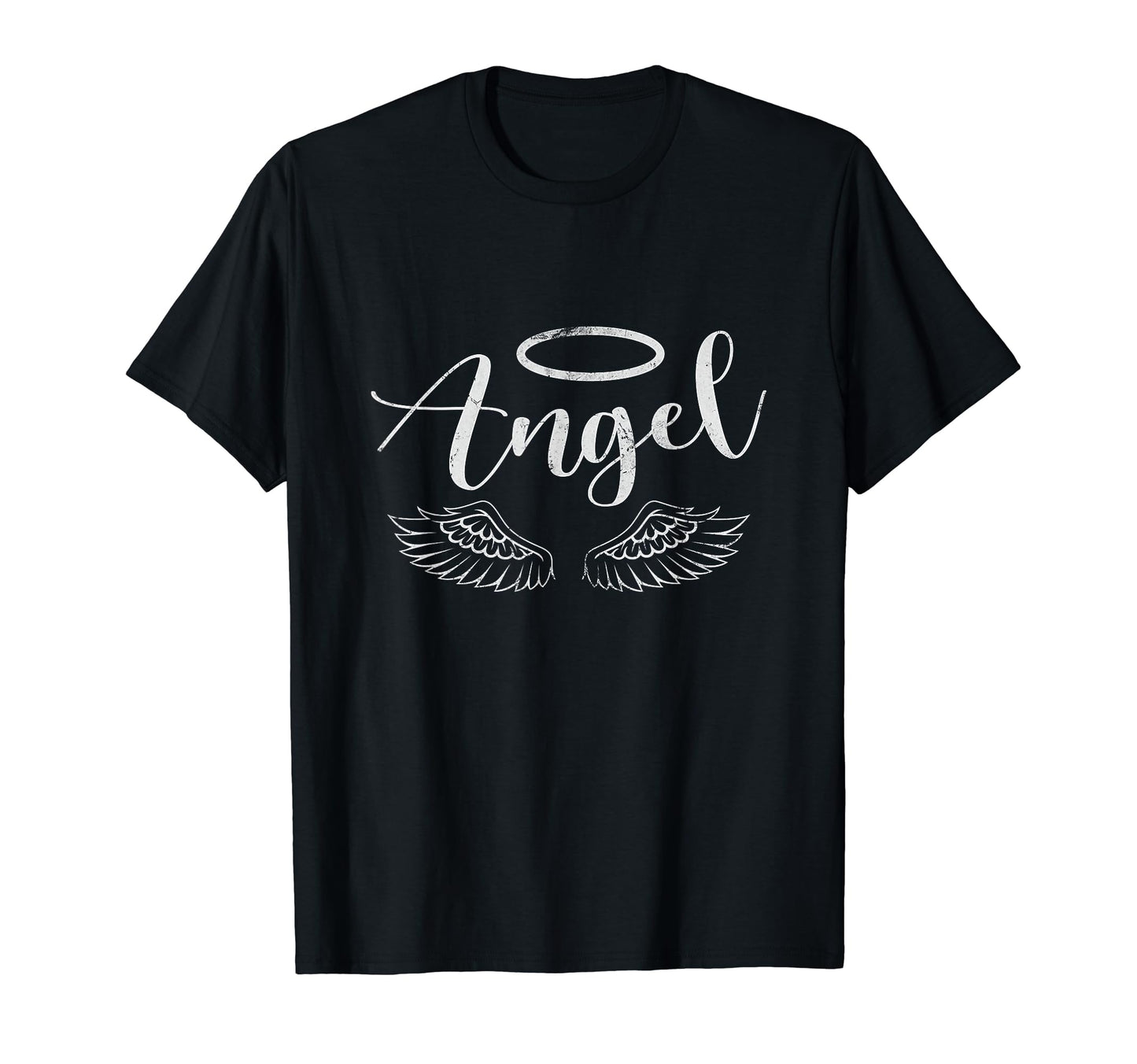 Angel Y2K Aesthetic Distressed T-Shirt - Custom Art Print for Adults - T-Shirt, Sweatshirt, Hoodie