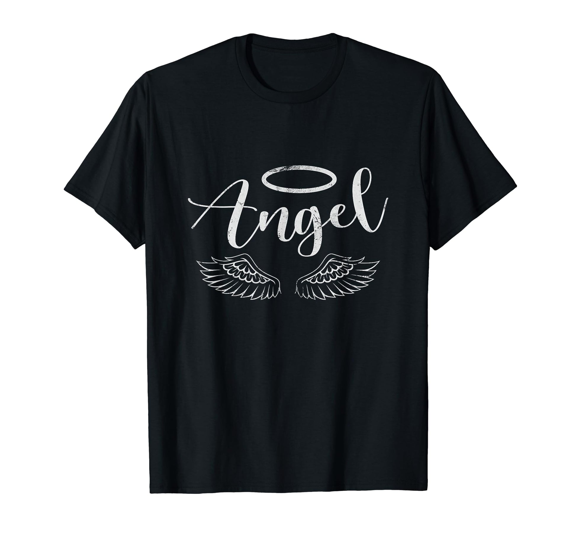 Angel Y2K Aesthetic Distressed T-Shirt - Custom Art Print for Adults - T-Shirt, Sweatshirt, Hoodie