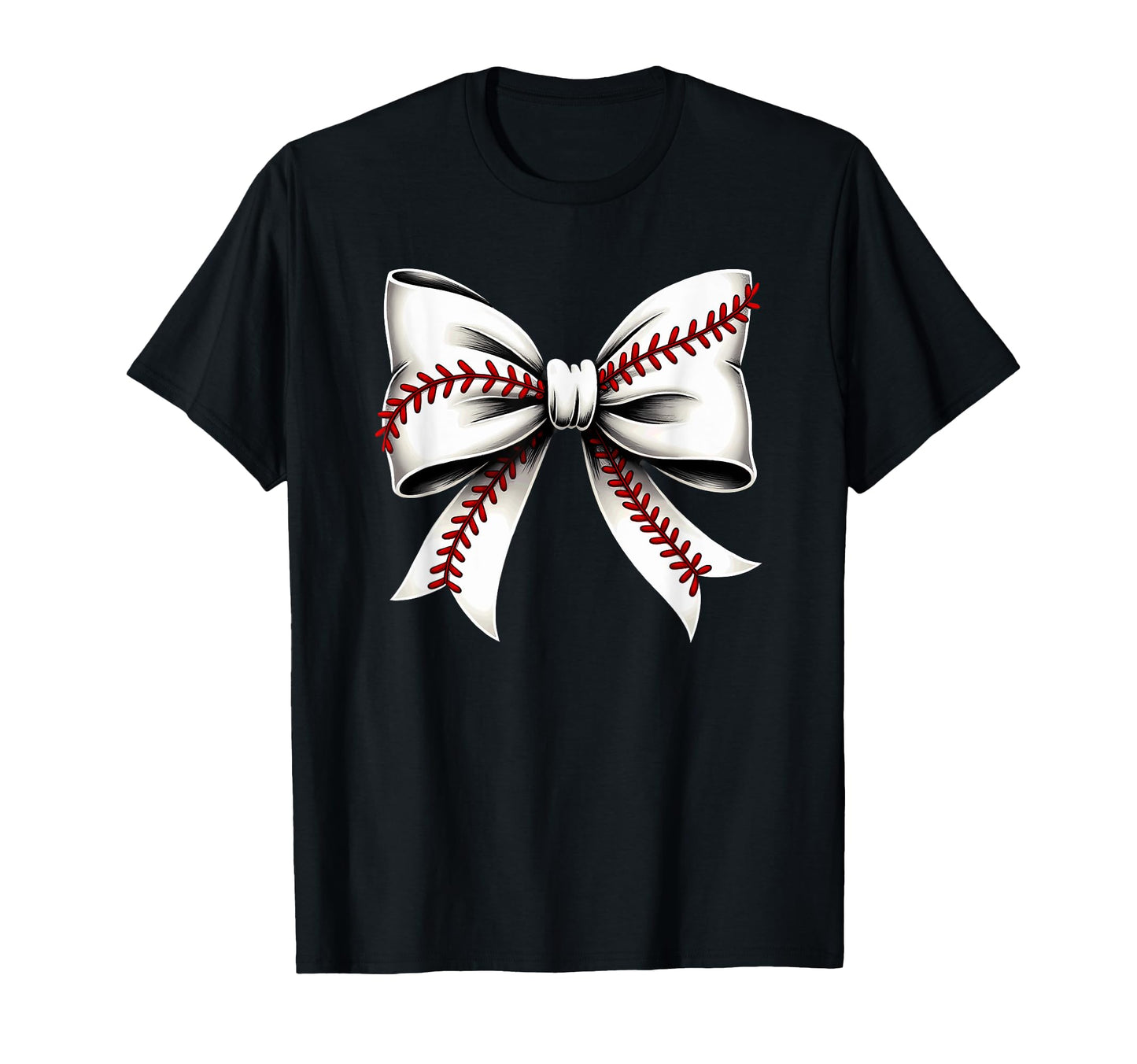 Baseball Coquette Bow Mommy T-Shirt - Custom Art Print for Adults - T-Shirt, Sweatshirt, Hoodie