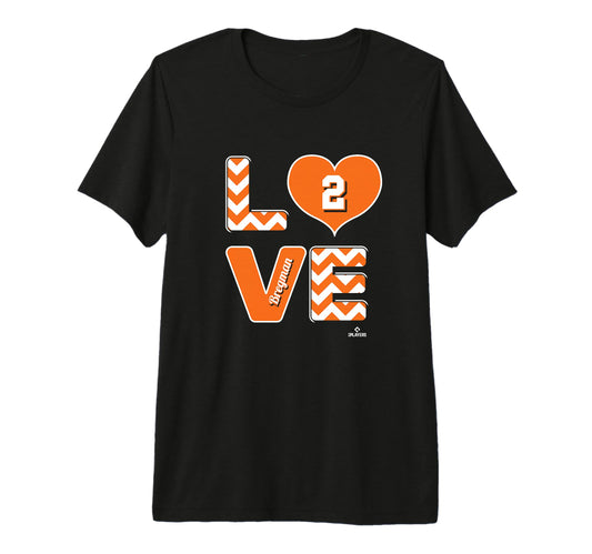 Alex Bregman Love Ball Tri Blend T-Shirt - Aesthetic Graphic for Adults - T-Shirt, Sweatshirt, Hoodie