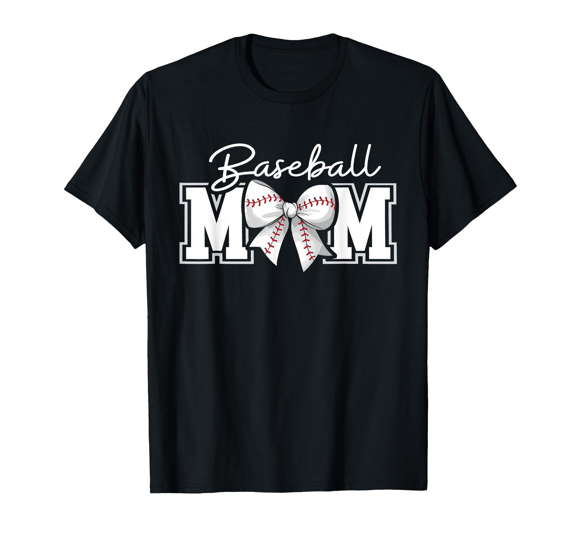 Baseball Coquette Bow Baseball Mom Game T-Shirt - Minimalist Print Unisex - T-Shirt, Sweatshirt, Hoodie