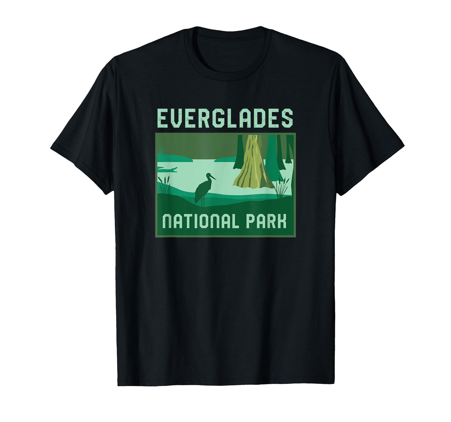 Everglades National Park Florida Minimalist T-Shirt - Graphic Print Unisex - T-Shirt, Sweatshirt, Hoodie