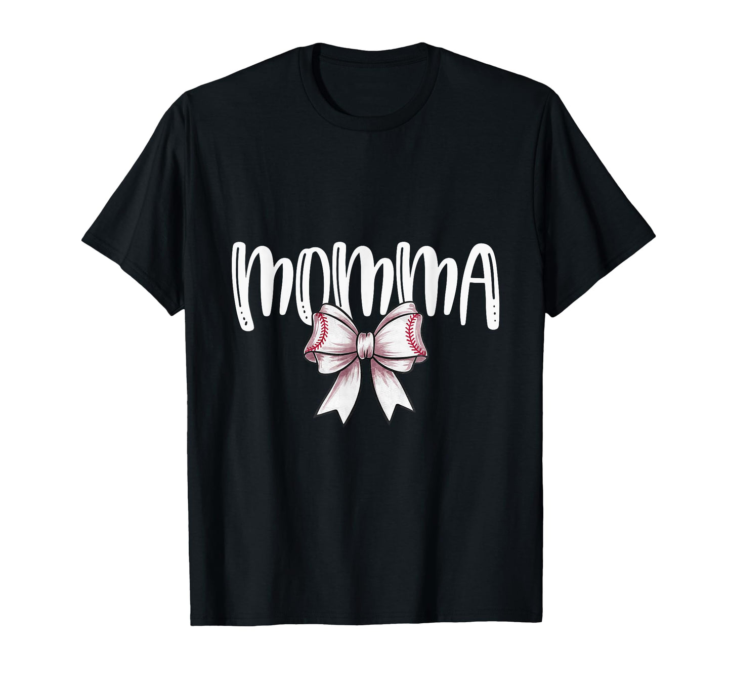 Coquette Baseball Momma Spirit T-Shirt - Minimalist Print Men Women - T-Shirt, Sweatshirt, Hoodie