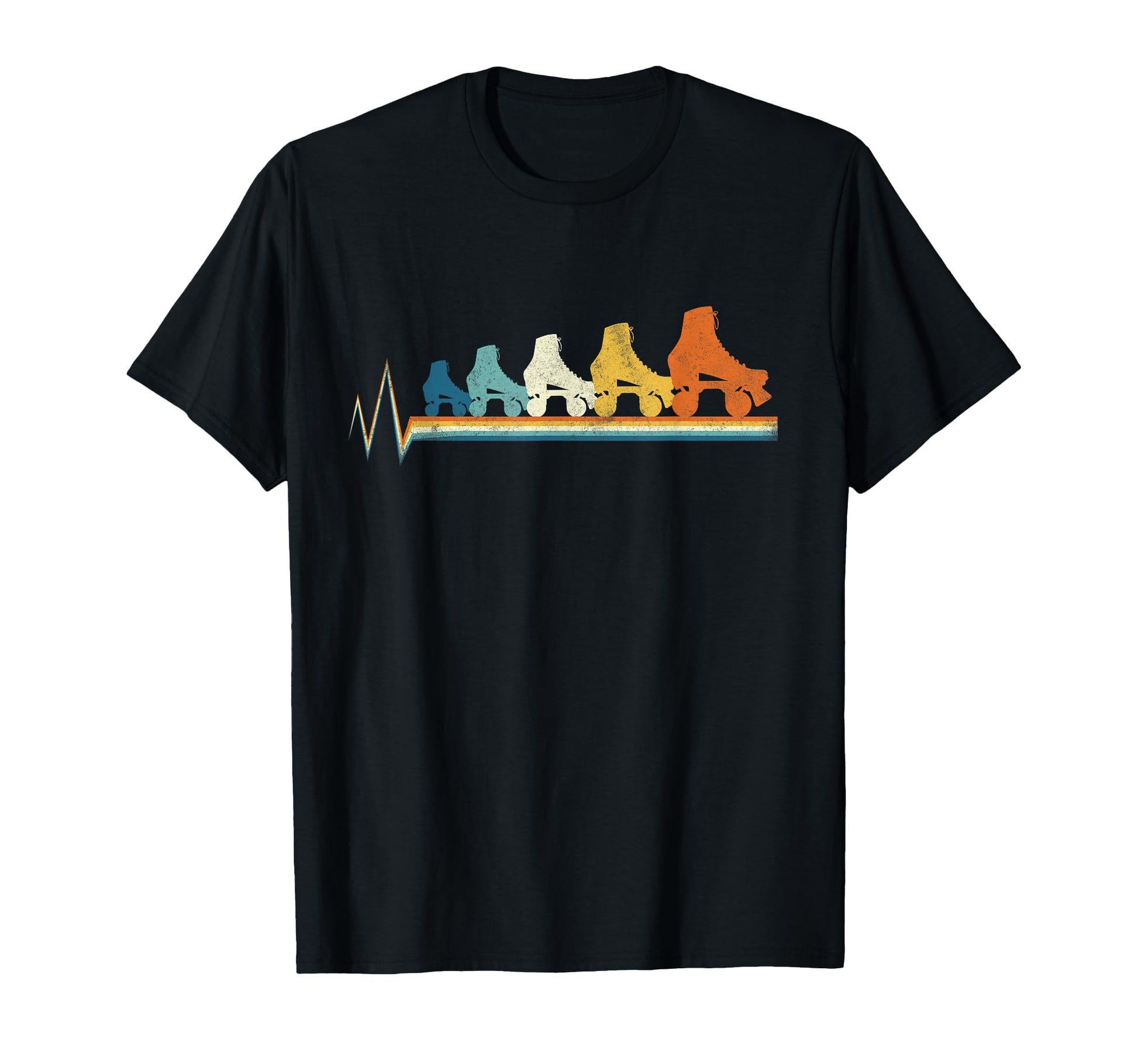 Roller Skating Skate 1970S T-Shirt - Custom Art Print Men Women - T-Shirt, Sweatshirt, Hoodie