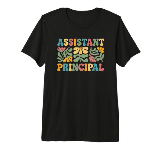 Assistant Principal Boho Flower Tri T-Shirt - Aesthetic Graphic Men Women - T-Shirt, Sweatshirt, Hoodie