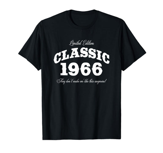 60 Year Old Car 1966 60Th Birthday T-Shirt - Novelty Apparel Unisex - T-Shirt, Sweatshirt, Hoodie