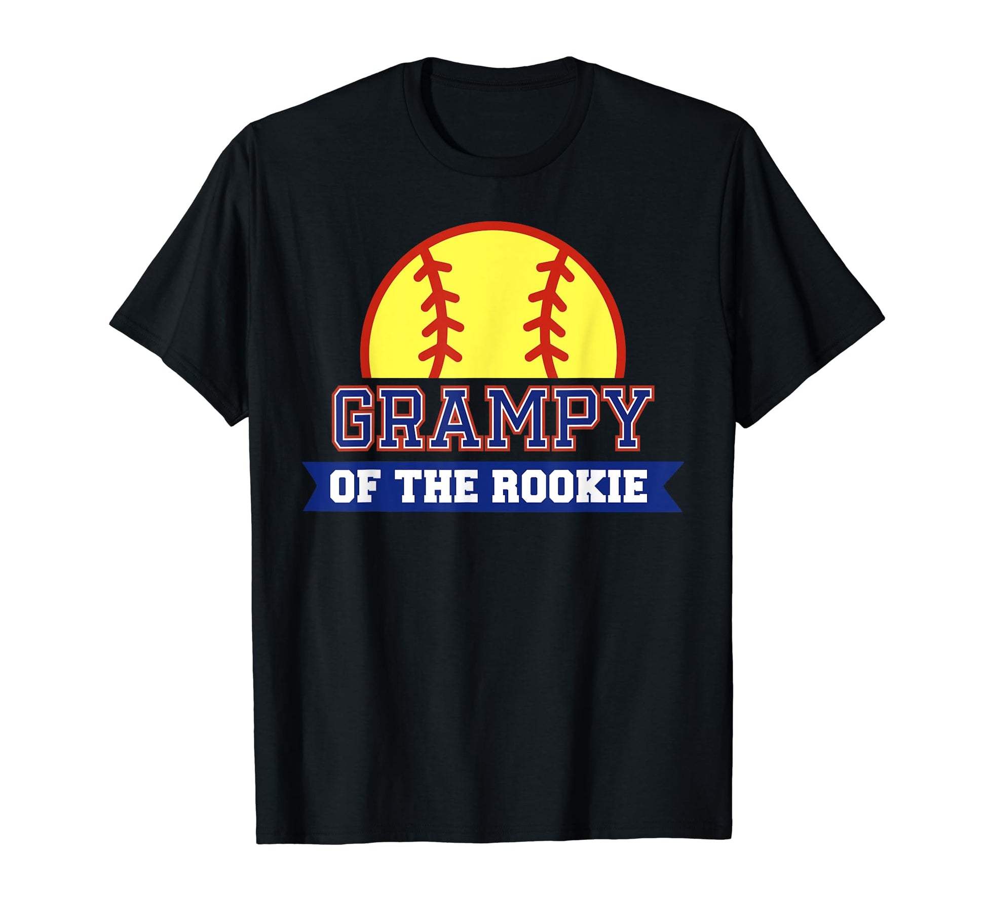 Grampy Rookie 1St Birthday Softball T-Shirt - Novelty Apparel for Adults - T-Shirt, Sweatshirt, Hoodie