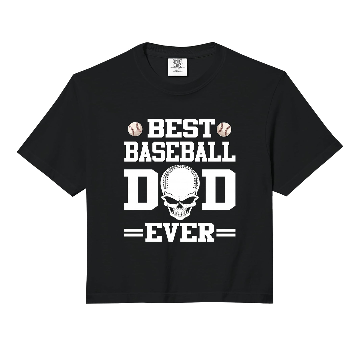 Best Baseball Dad Ever Skull Player Hoodie - Unique Graphic Men Women - T-Shirt, Sweatshirt, Hoodie
