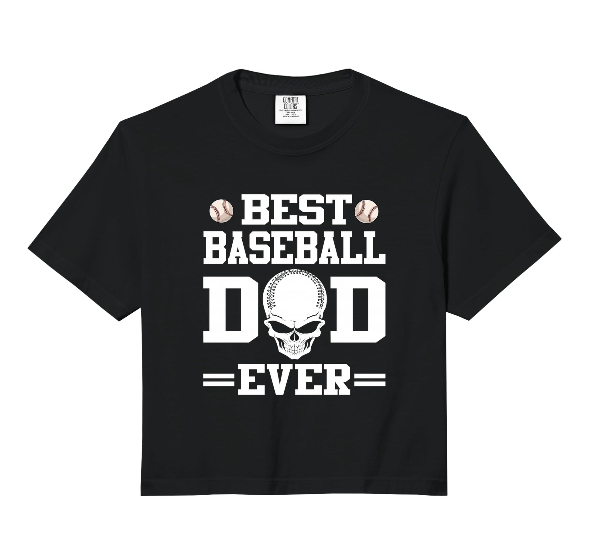 Best Baseball Dad Ever Skull Player Hoodie - Unique Graphic Men Women - T-Shirt, Sweatshirt, Hoodie