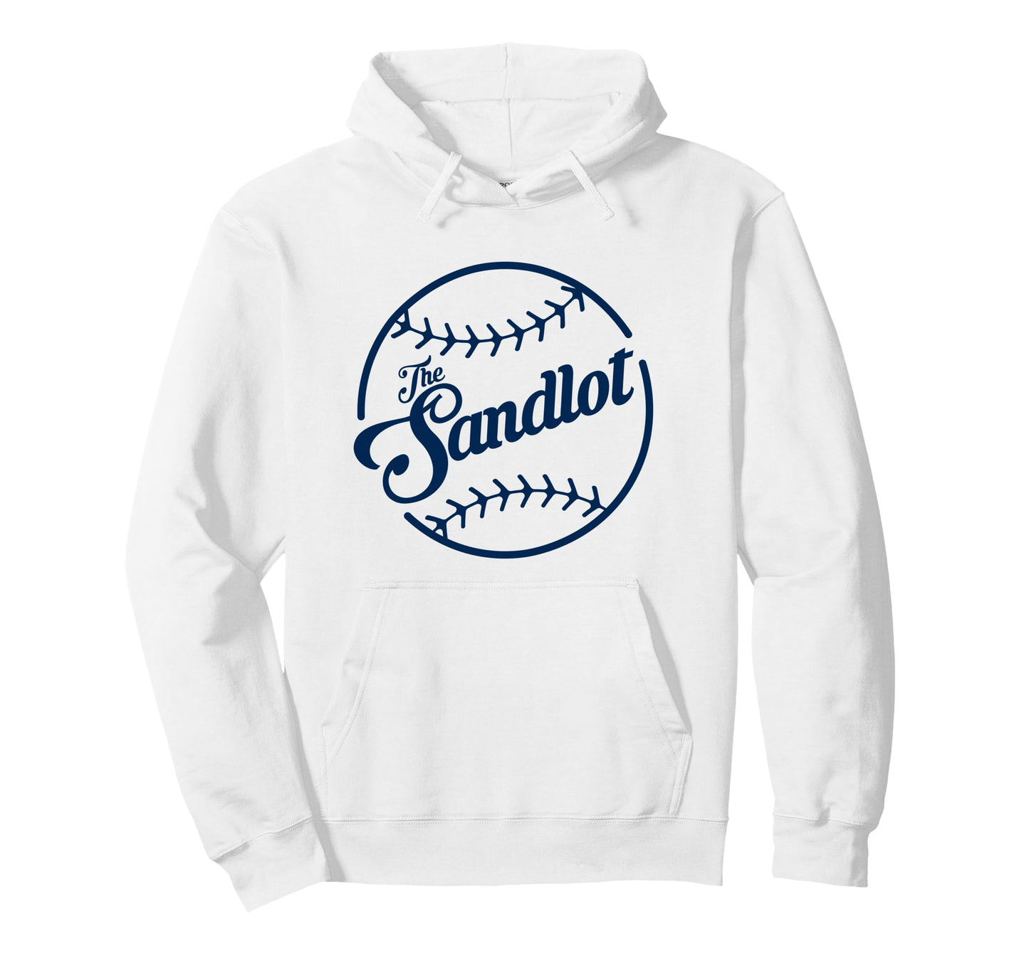 Sandlot Baseball Stitch Circle Logo Hoodie - Custom Art Print Men Women - T-Shirt, Sweatshirt, Hoodie