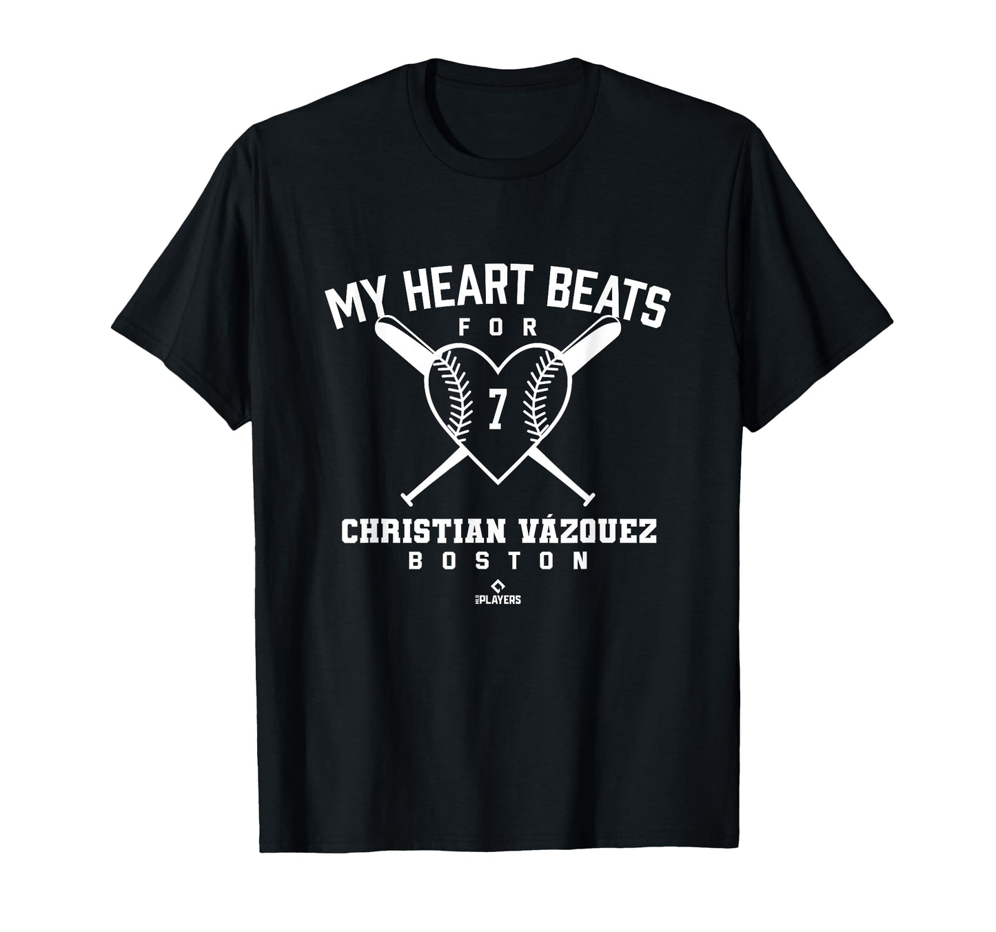 My Heart Beats Christian Vazquez T-Shirt - Graphic Print Men Women - T-Shirt, Sweatshirt, Hoodie