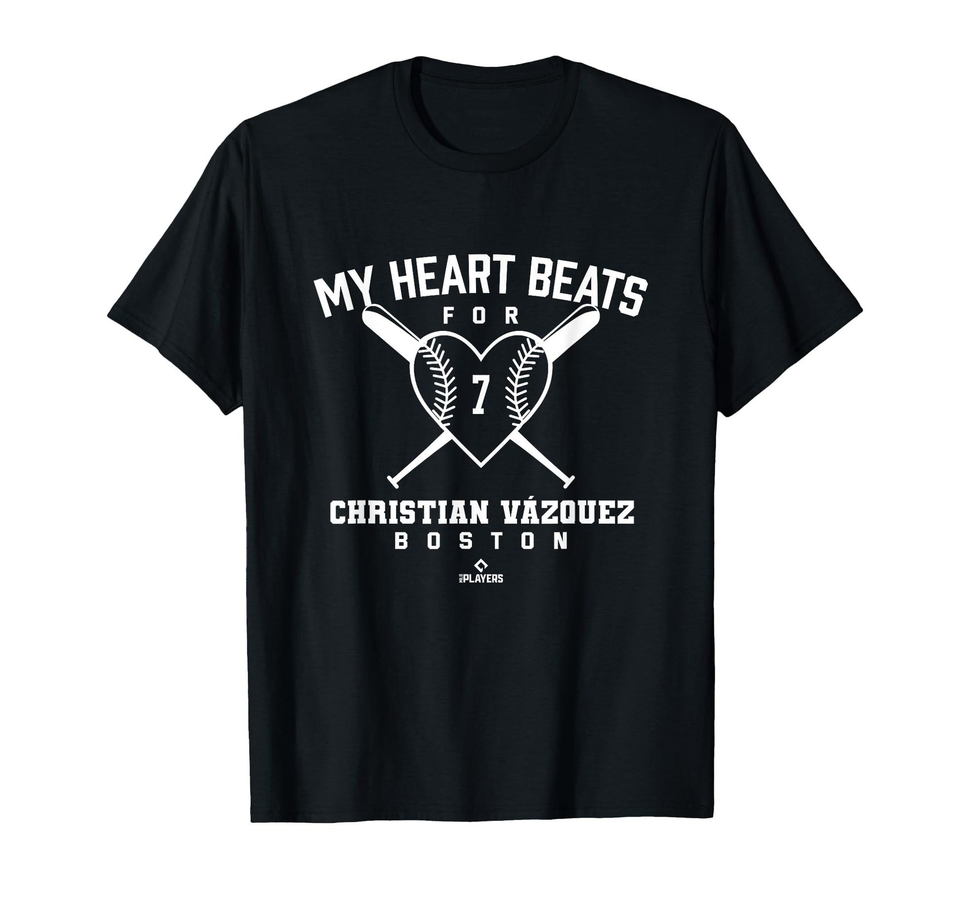 My Heart Beats Christian Vazquez T-Shirt - Graphic Print Men Women - T-Shirt, Sweatshirt, Hoodie