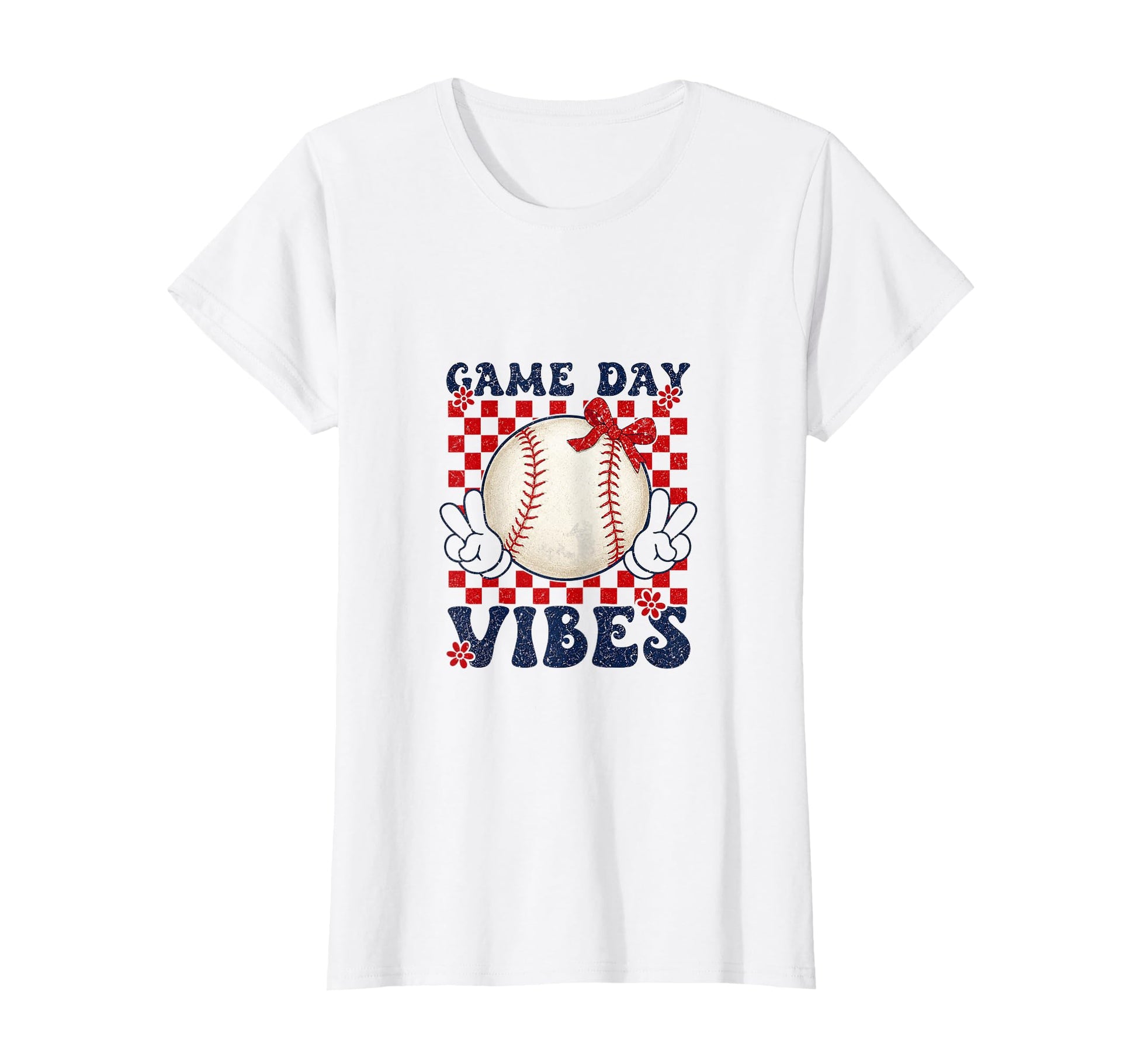 Game Day Vibes Baseball Coquette Bow Mom T-Shirt - Graphic Print Unisex - T-Shirt, Sweatshirt, Hoodie