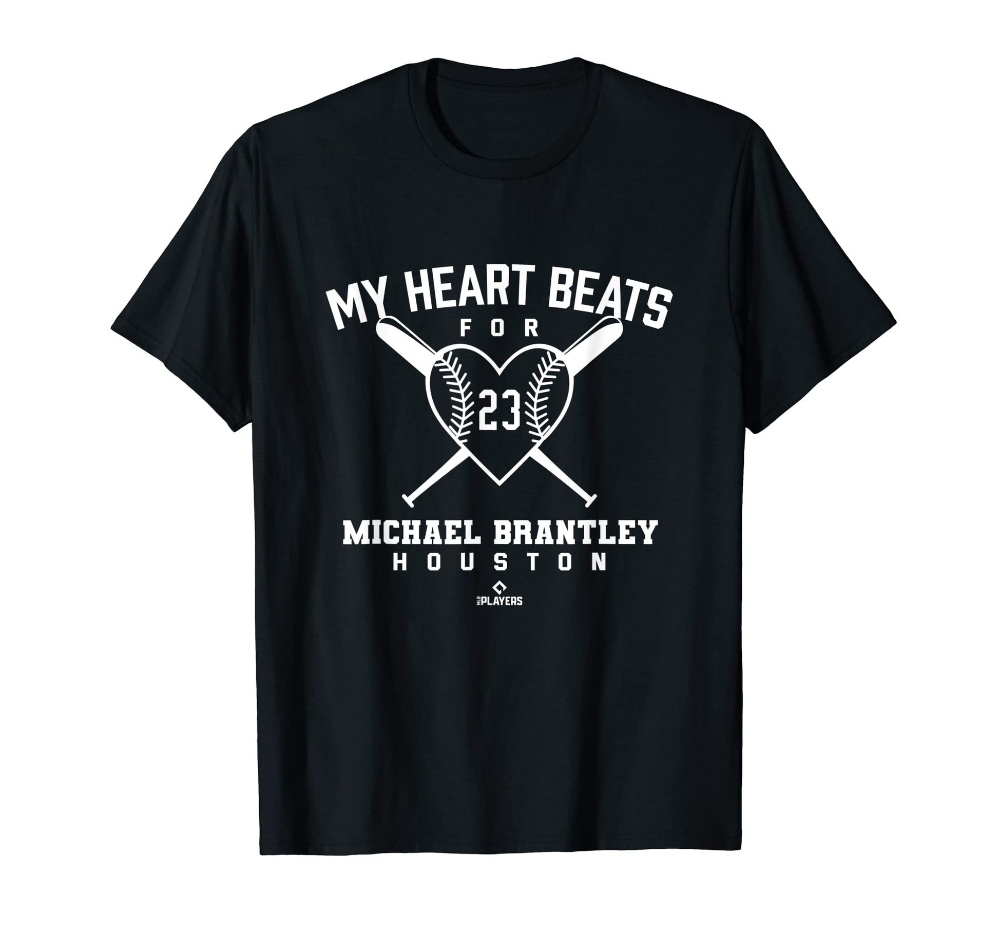 My Heart Beats Michael Brantley T-Shirt - Minimalist Print Men Women - T-Shirt, Sweatshirt, Hoodie