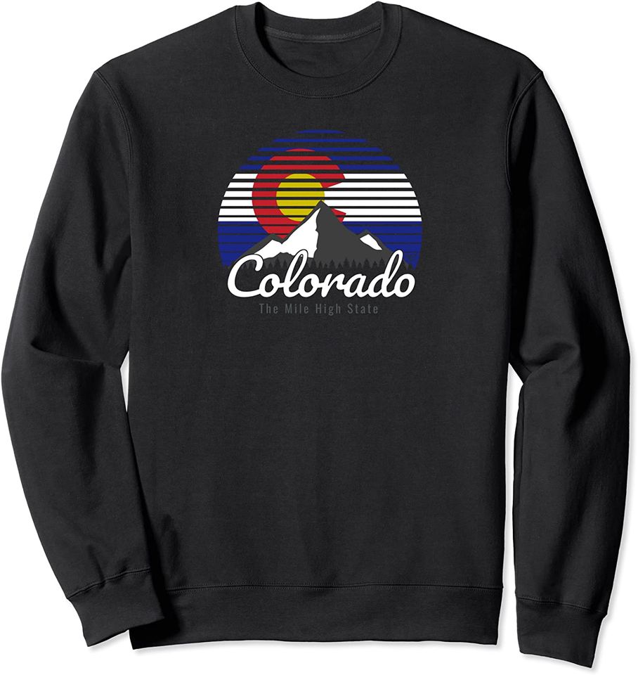 Colorado State Flag Mountain Top - Adult & Kids T-Shirts, Sweatshirts & Hoodies apparel design preview 1