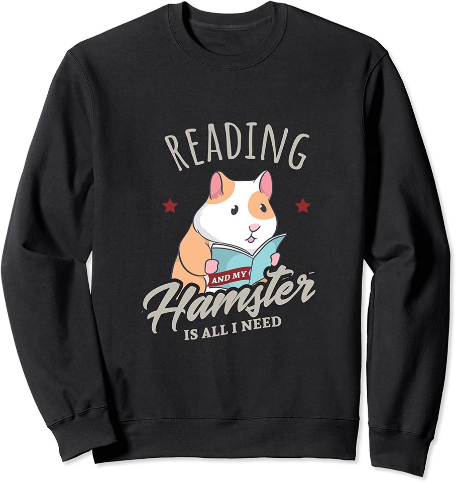 Funny Hamster Meme Reading And Cute Saying Book Hobby - Adult & Kids T-Shirts, Sweatshirts & Hoodies apparel design preview 1