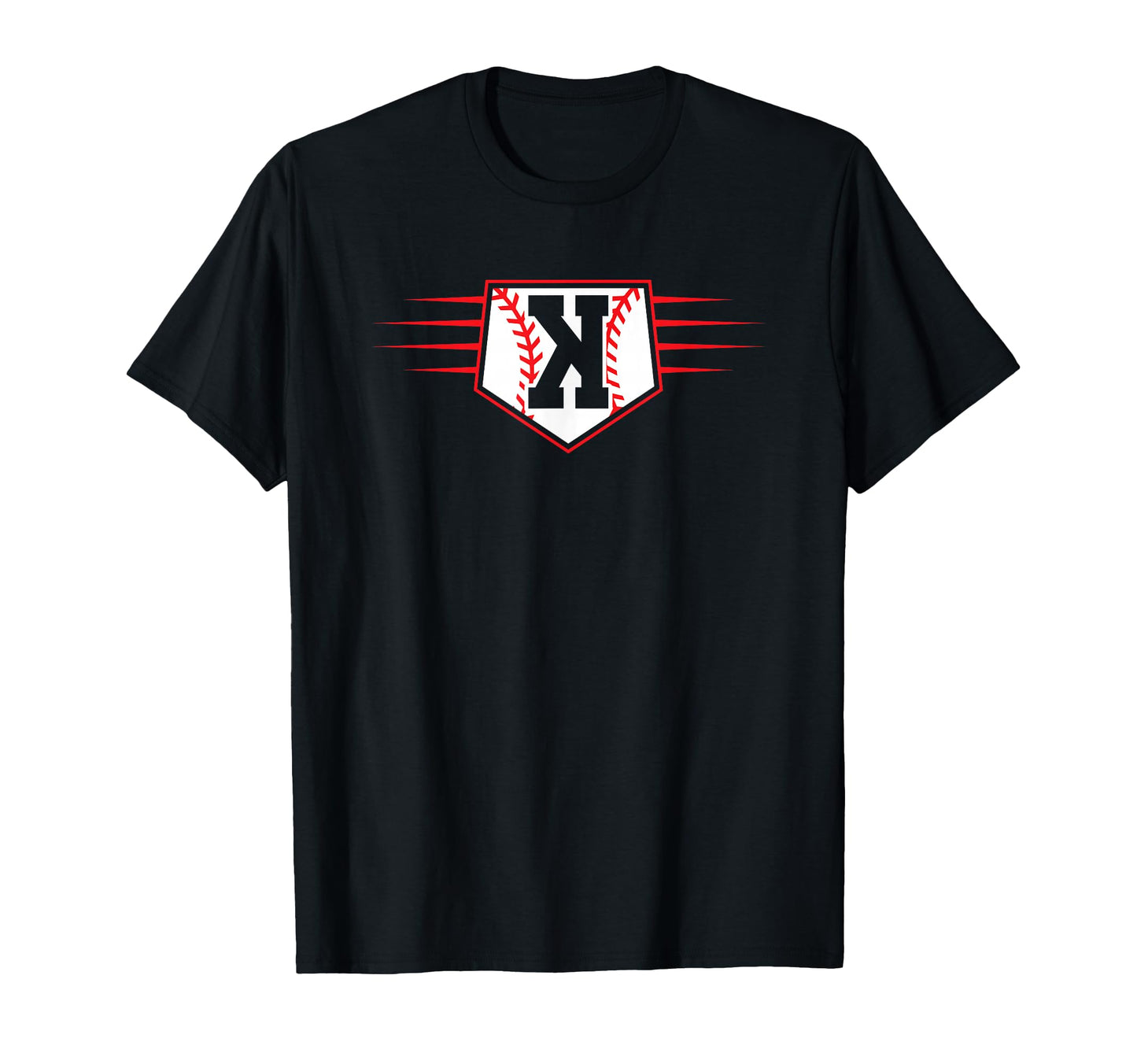 Backwards K Baseball Pitcher Strikeout T-Shirt - Minimalist Print Men Women - T-Shirt, Sweatshirt, Hoodie