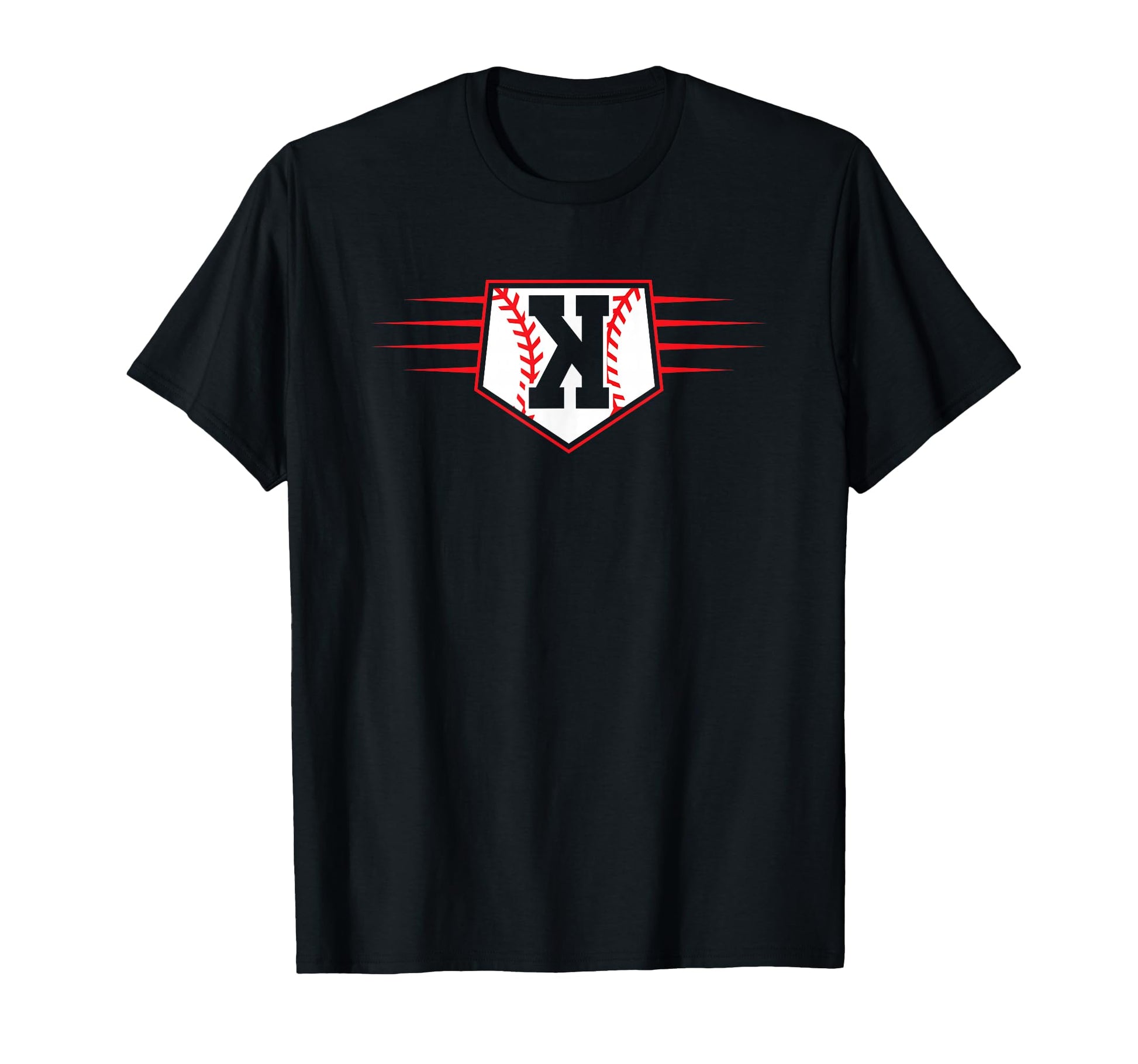 Backwards K Baseball Pitcher Strikeout T-Shirt - Minimalist Print Men Women - T-Shirt, Sweatshirt, Hoodie