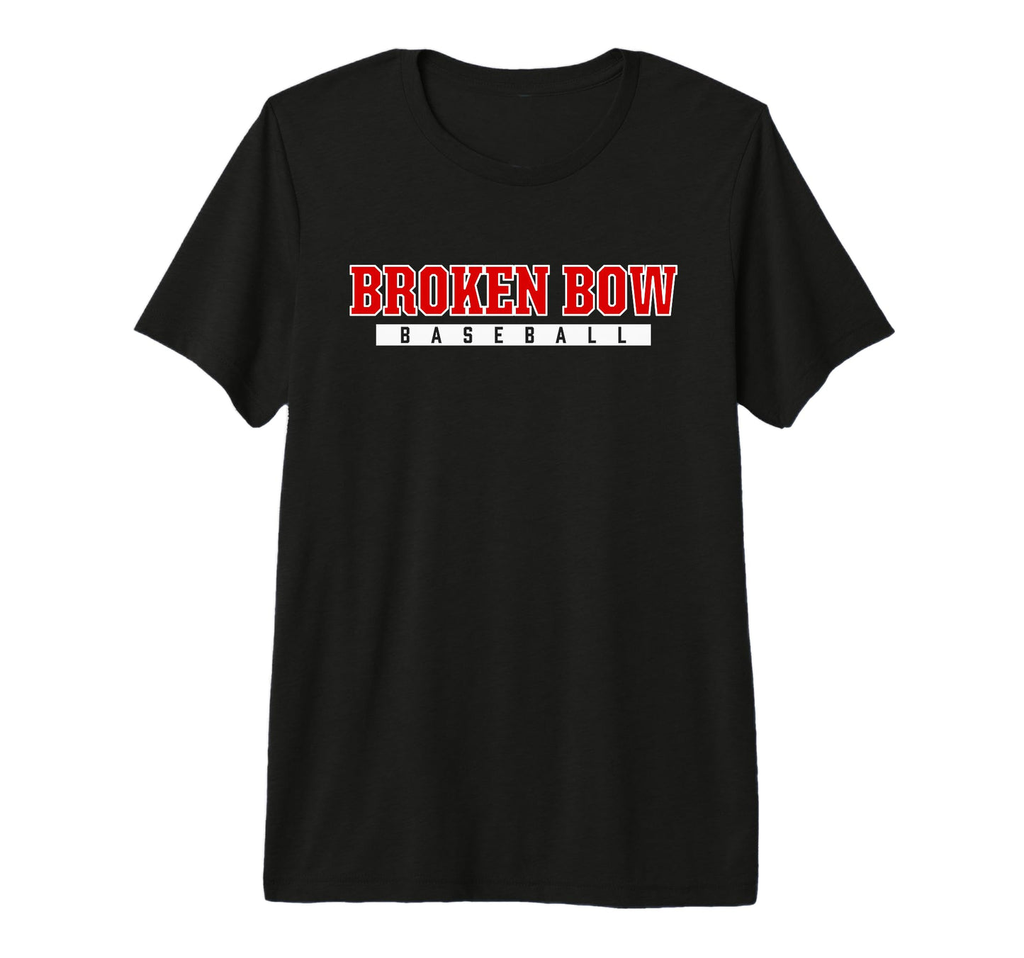 Broken Bow High School Baseball Tri Blend T-Shirt - Graphic Print Men Women - T-Shirt, Sweatshirt, Hoodie