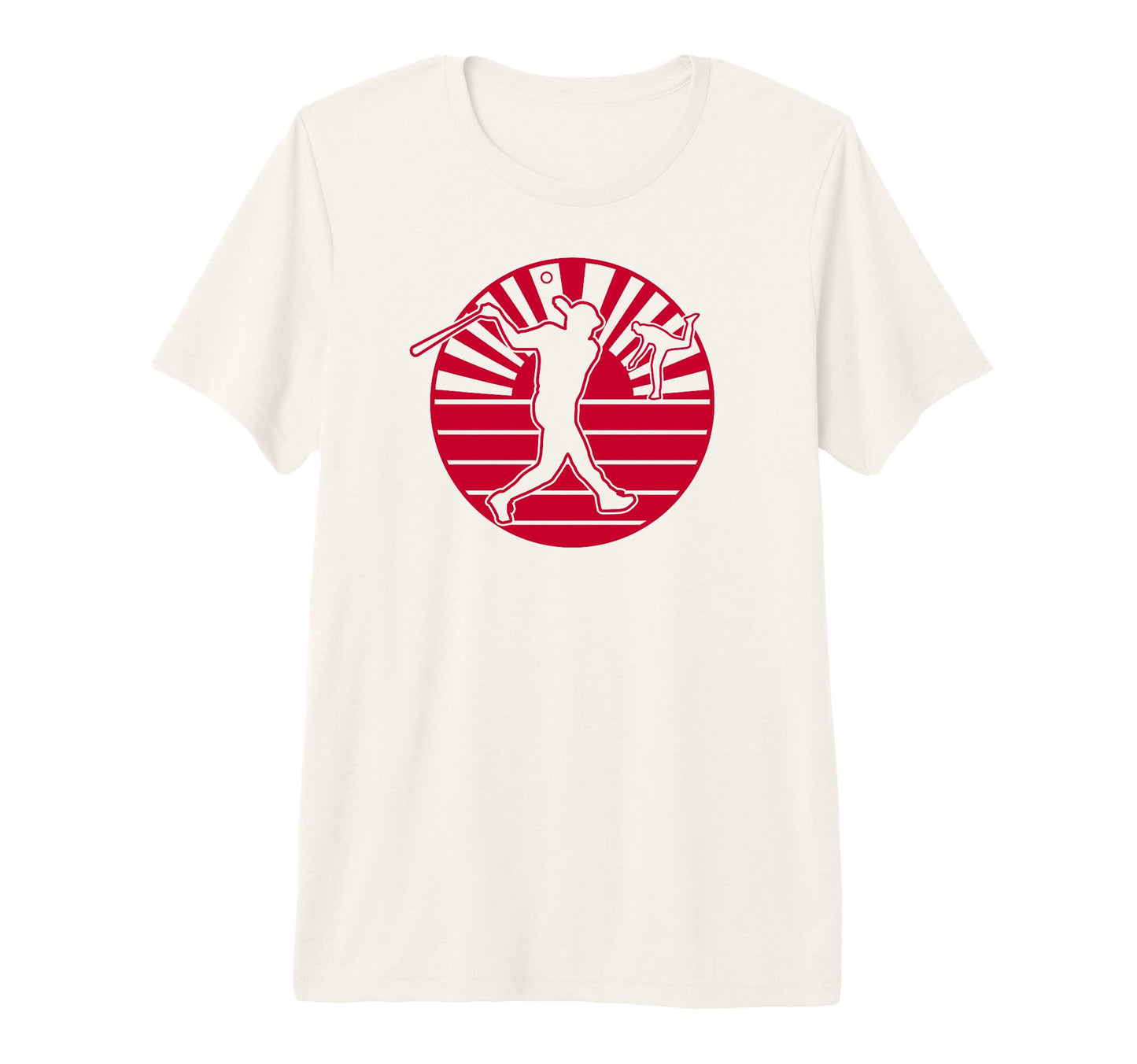 Japanese Flag Baseball Home Run Dinger T-Shirt - Novelty Apparel Unisex - T-Shirt, Sweatshirt, Hoodie