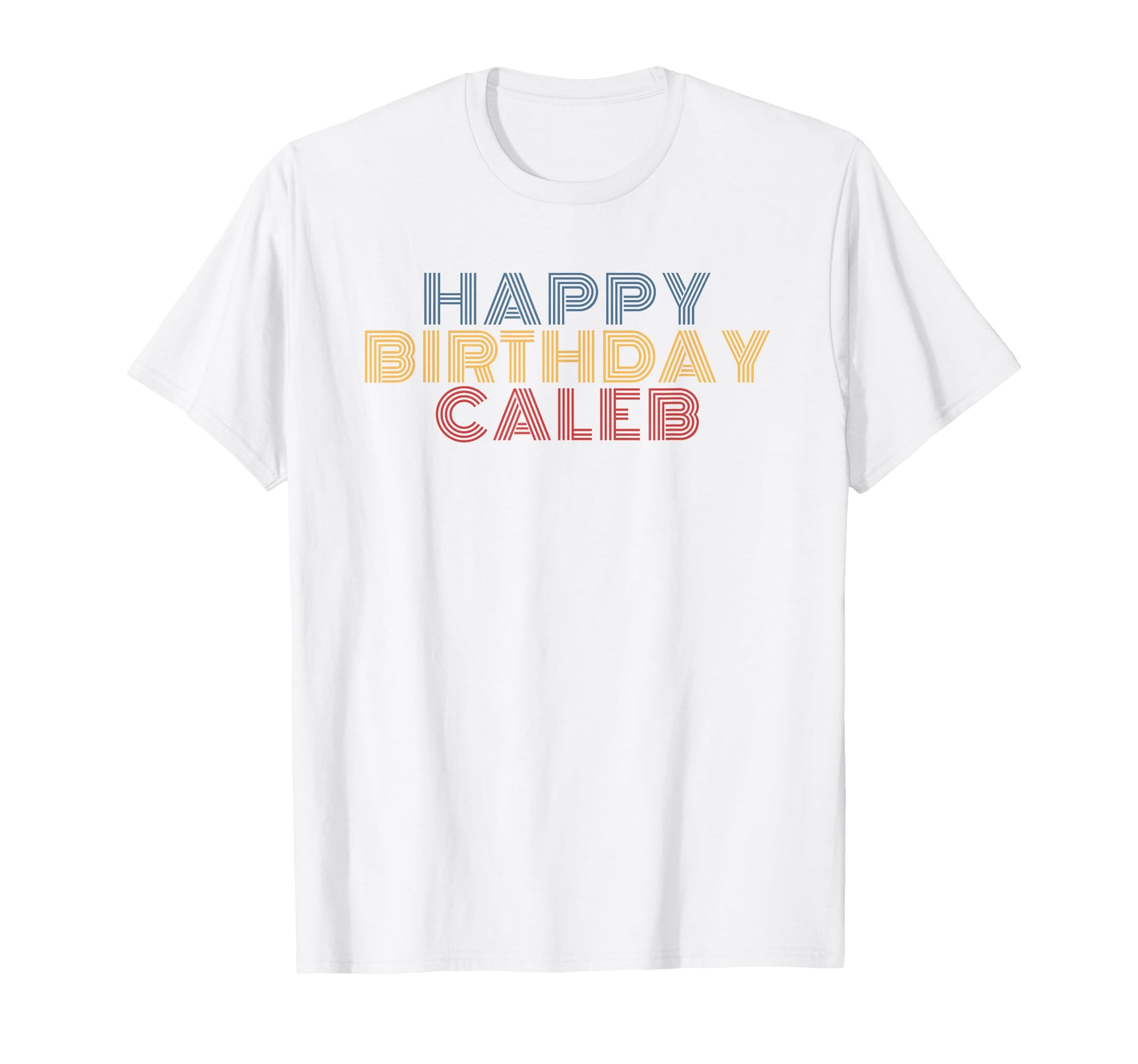 Happy Birthday Caleb Personalized T-Shirt - Aesthetic Graphic Men Women - T-Shirt, Sweatshirt, Hoodie