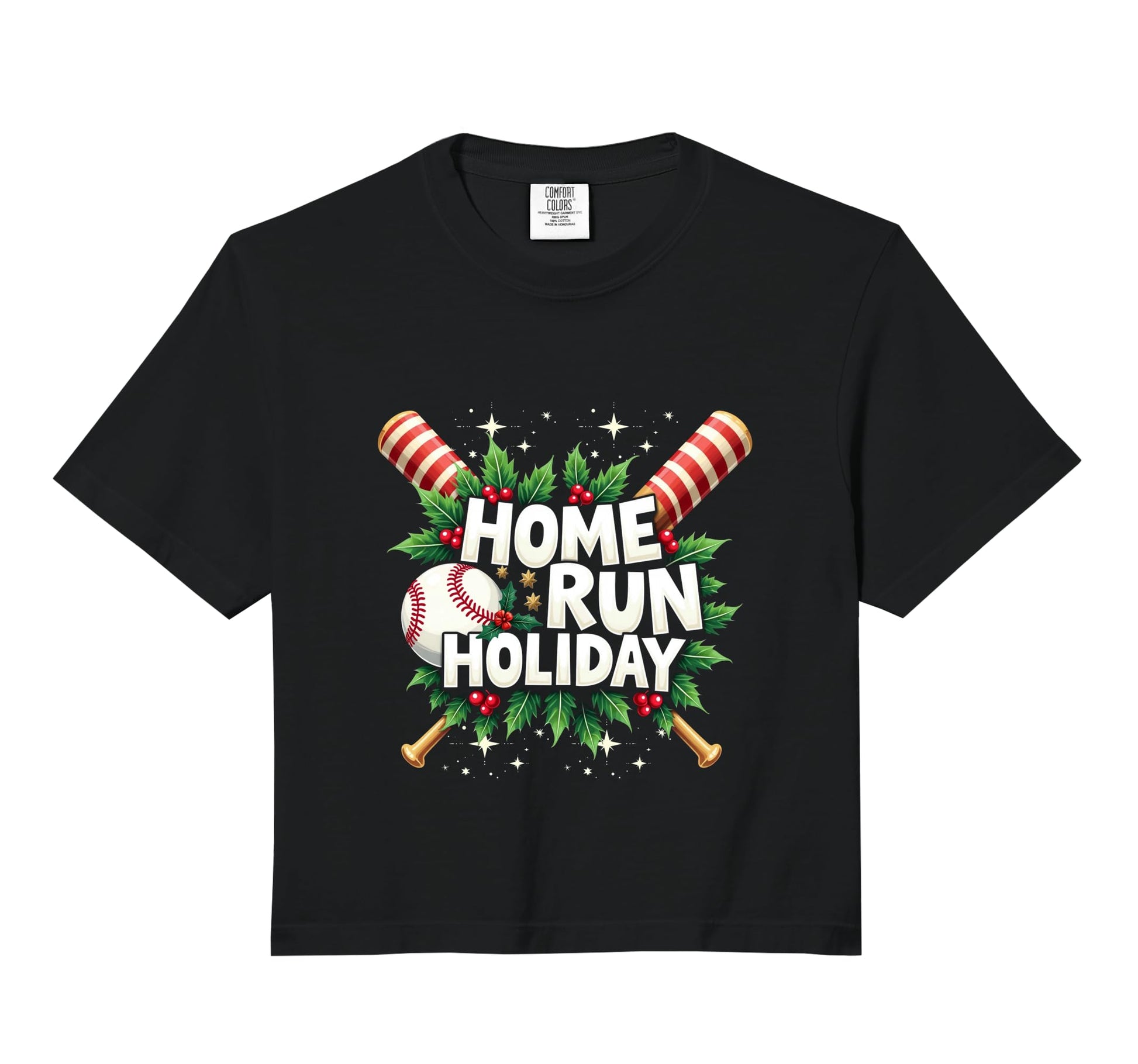 Baseball Homerun Holiday Baseball T-Shirt - Custom Art Print for Adults - T-Shirt, Sweatshirt, Hoodie