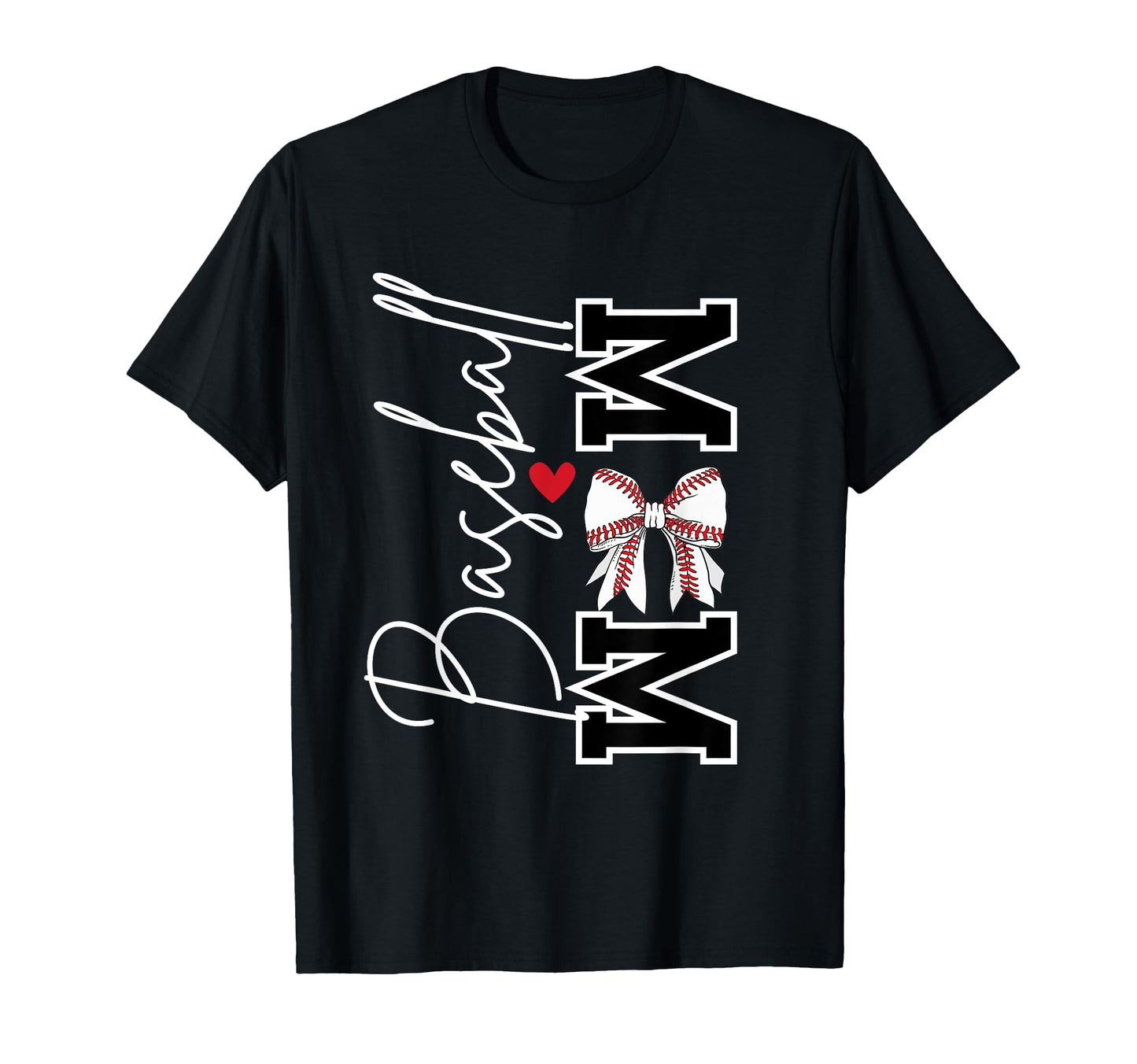 Baseball Coquette Bow Baseball Mom T-Shirt - Aesthetic Graphic Unisex - T-Shirt, Sweatshirt, Hoodie