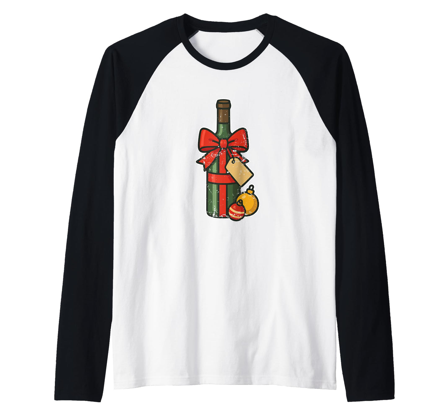 Bottle Bow Ornaments Holiday Winter T-Shirt - Streetwear Style Unisex - T-Shirt, Sweatshirt, Hoodie