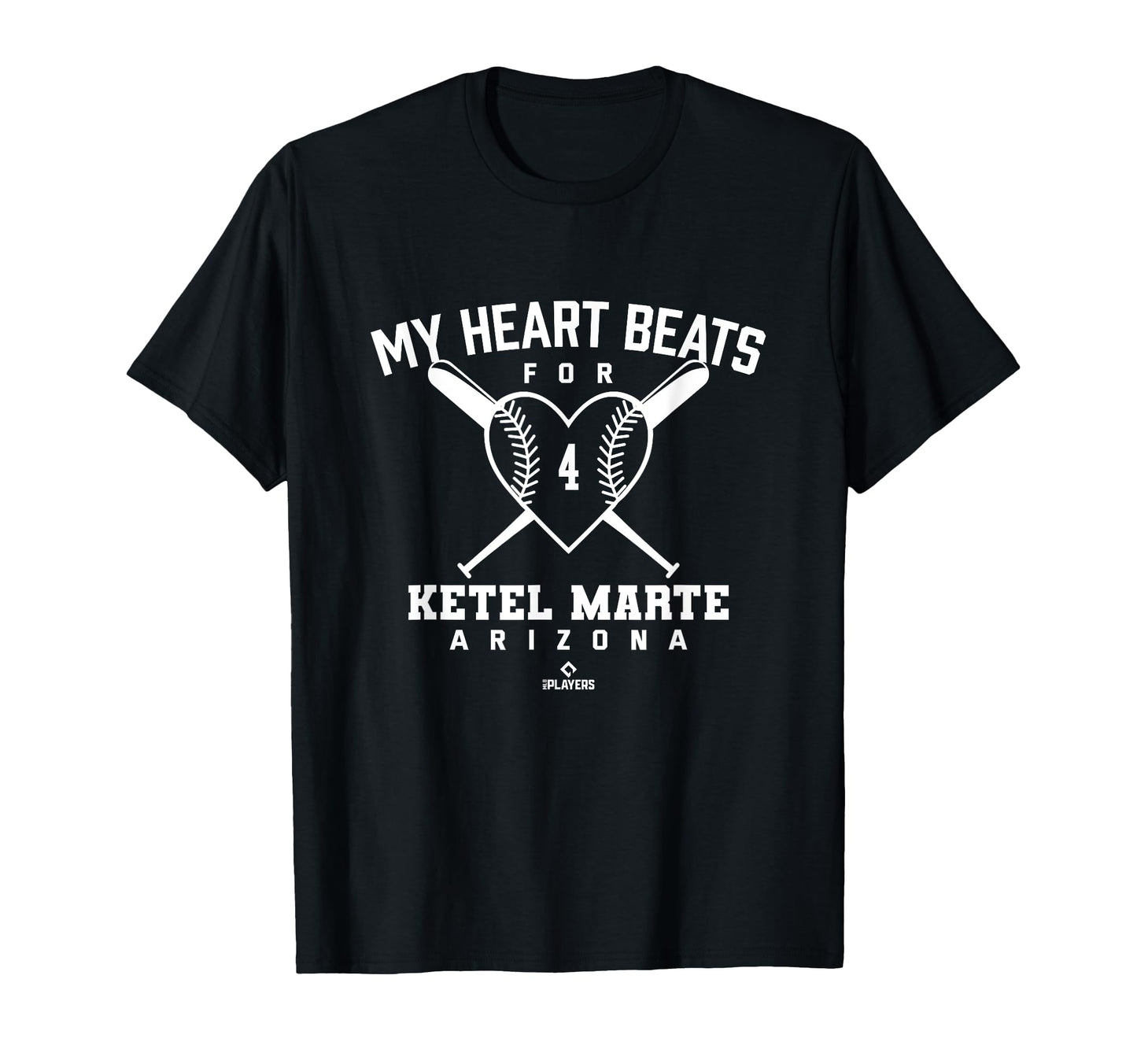My Heart Beats Ketel Marte Baseball Fan T-Shirt - Graphic Print Men Women - T-Shirt, Sweatshirt, Hoodie