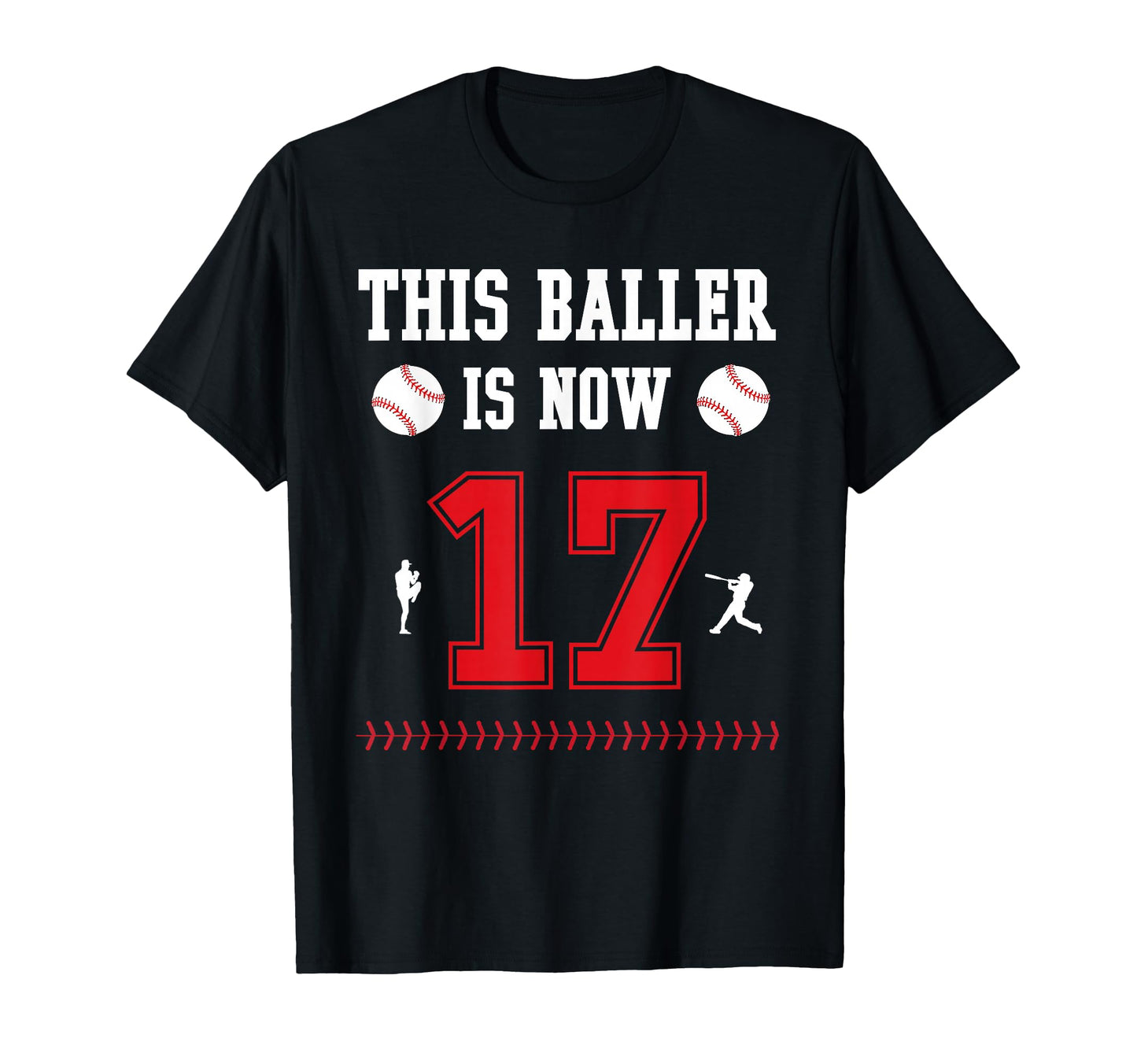 This Baller Is Now 17 Year Old 17Th T-Shirt - Graphic Print Men Women - T-Shirt, Sweatshirt, Hoodie