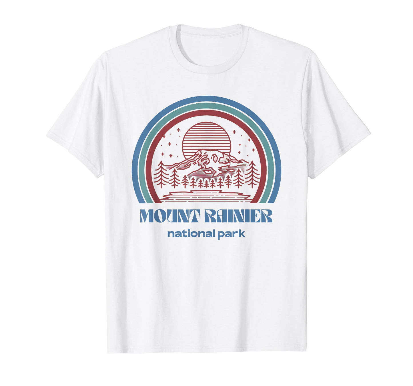 Mount Rainier National Park Outdoor T-Shirt - Aesthetic Graphic Men Women - T-Shirt, Sweatshirt, Hoodie