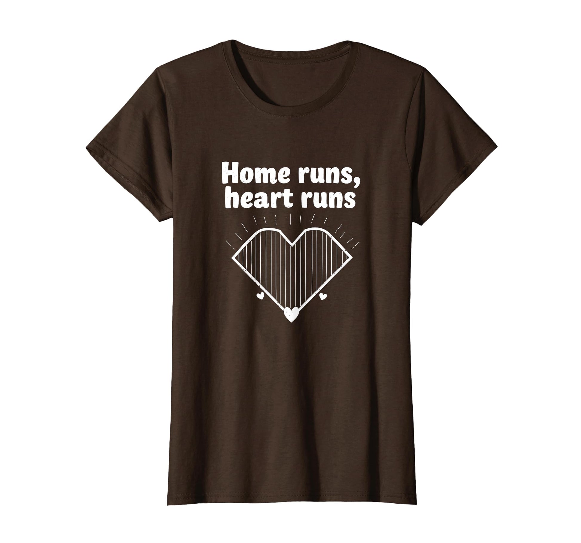 Home Runs Heart Runs Baseball Sister T-Shirt - Fun Novelty Design Unisex - T-Shirt, Sweatshirt, Hoodie