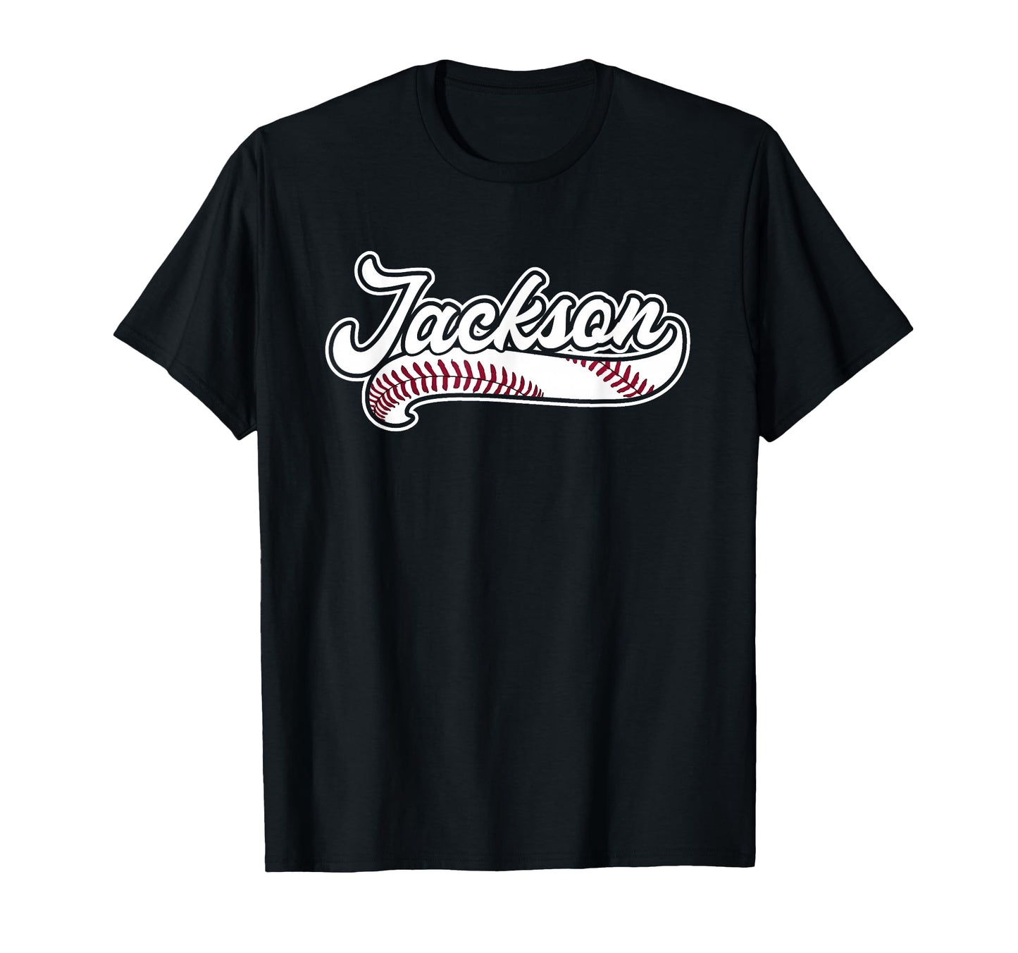 Jackson Funny Personalized Baseball T-Shirt - Minimalist Print for Adults - T-Shirt, Sweatshirt, Hoodie