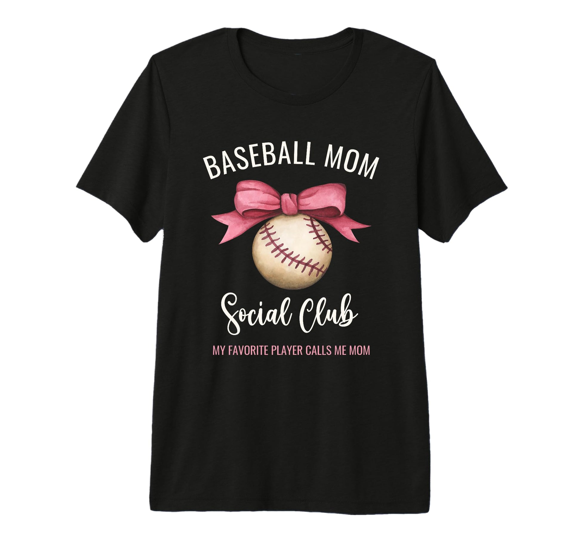 Baseball Mom My Favorite Player Calls Me T-Shirt - Graphic Print Men Women - T-Shirt, Sweatshirt, Hoodie