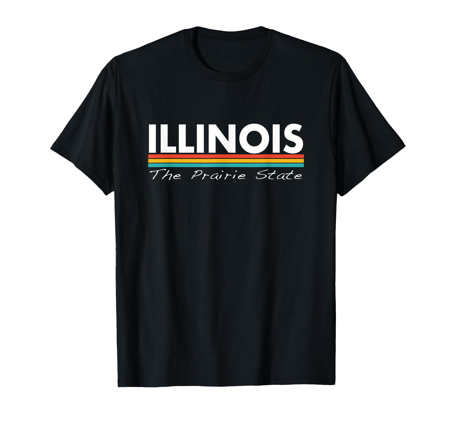 Illinois Prairie State Stripes T-Shirt - Casual Everyday Wear Men Women - T-Shirt, Sweatshirt, Hoodie