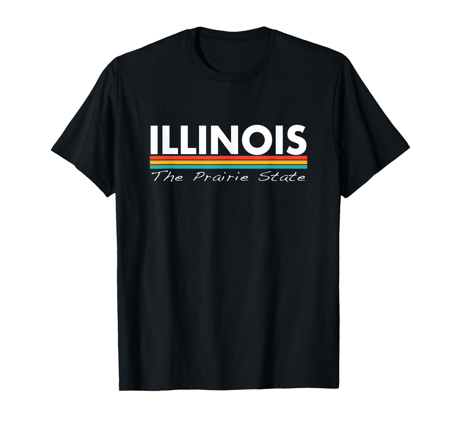 Illinois Prairie State Stripes T-Shirt - Casual Everyday Wear Men Women - T-Shirt, Sweatshirt, Hoodie