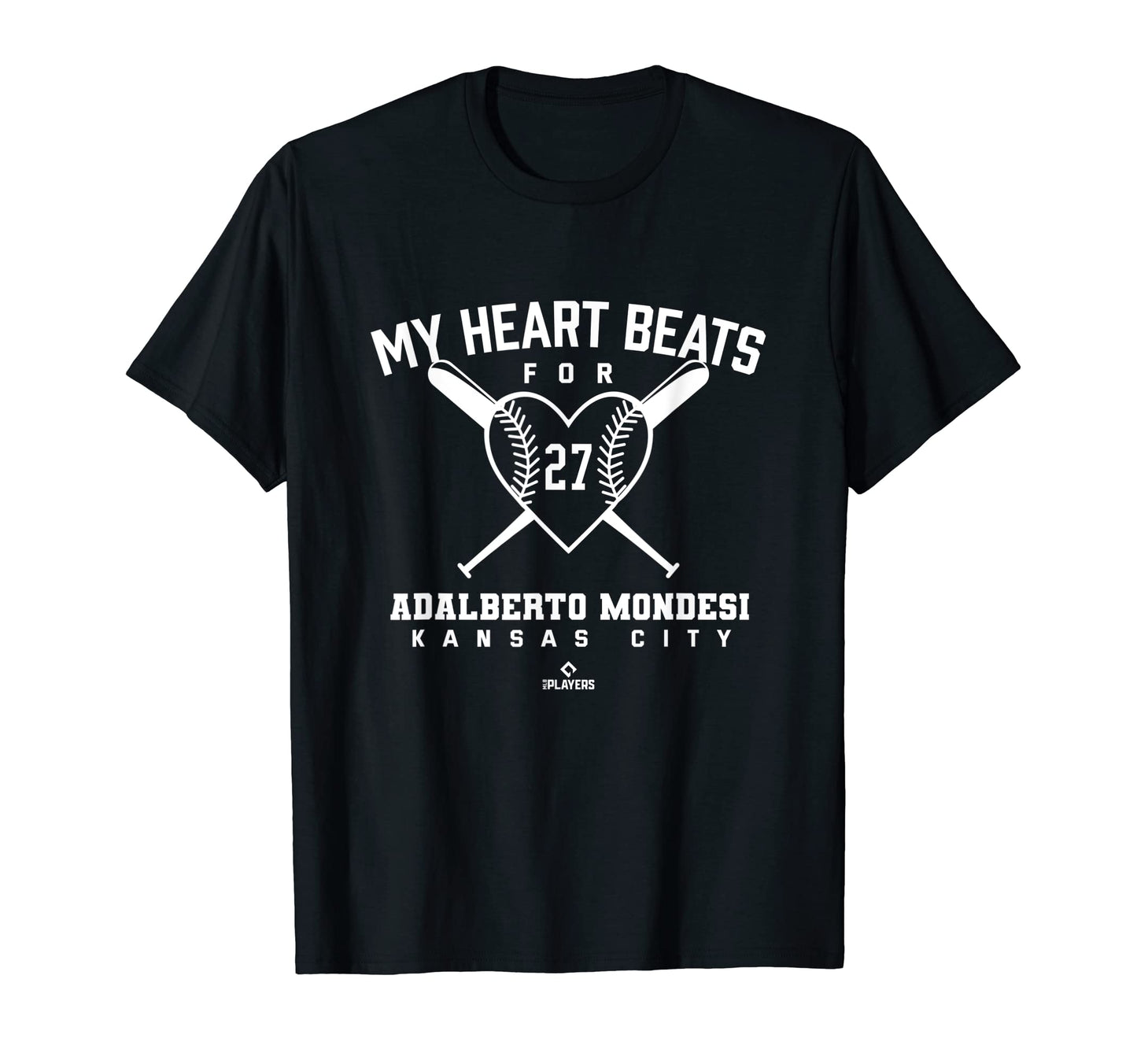 My Heart Beats Adalberto Mondesi T-Shirt - Trendy Graphic for Adults - T-Shirt, Sweatshirt, Hoodie