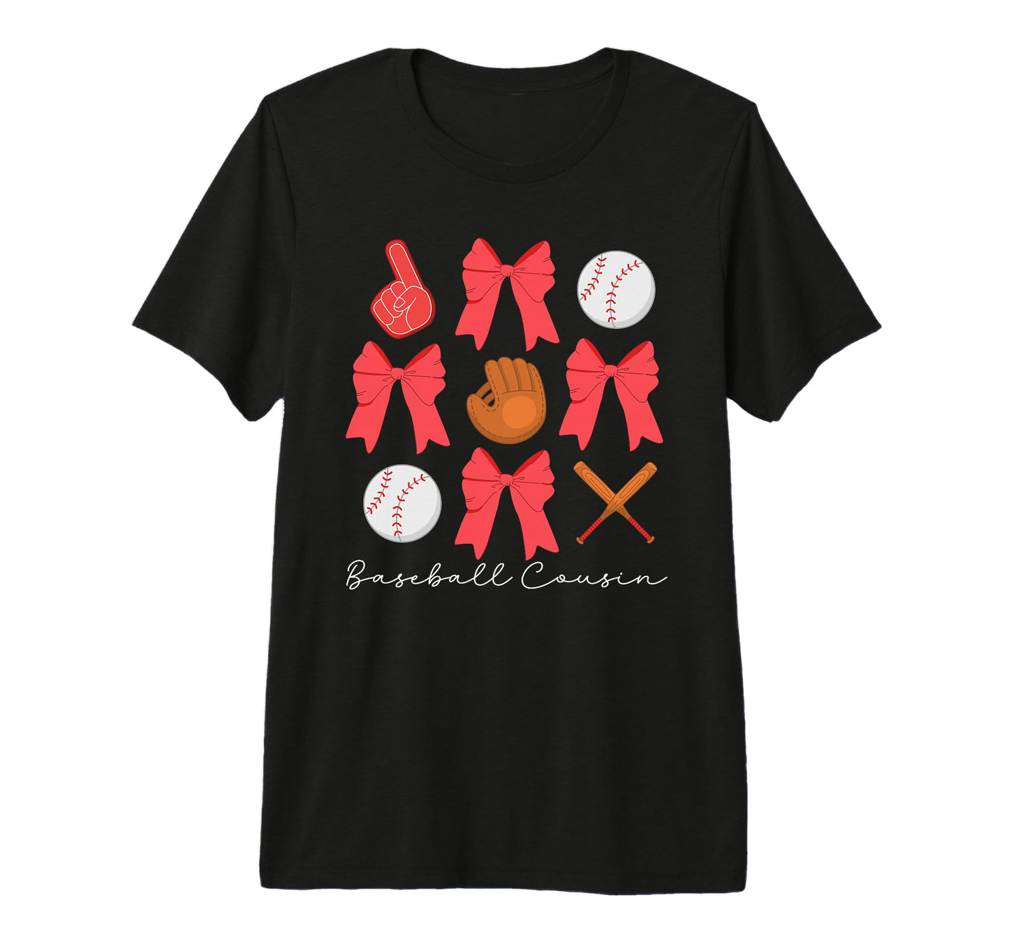 Baseball Cousin Baseball Player T-Shirt - Fun Novelty Design for Adults - T-Shirt, Sweatshirt, Hoodie