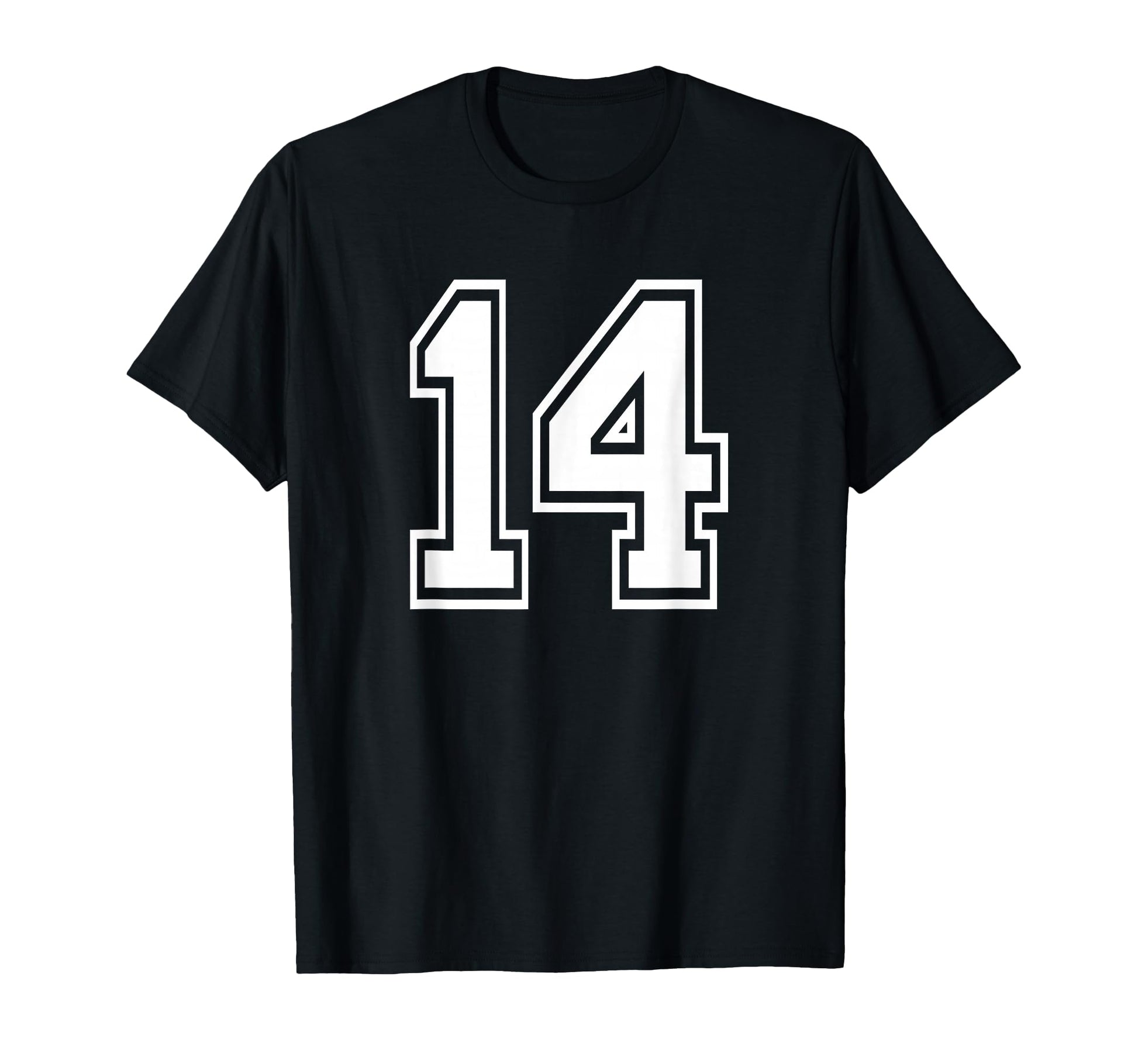 Number 14 Numbered Uniform Sports Jersey T-Shirt - Graphic Print Men Women - T-Shirt, Sweatshirt, Hoodie
