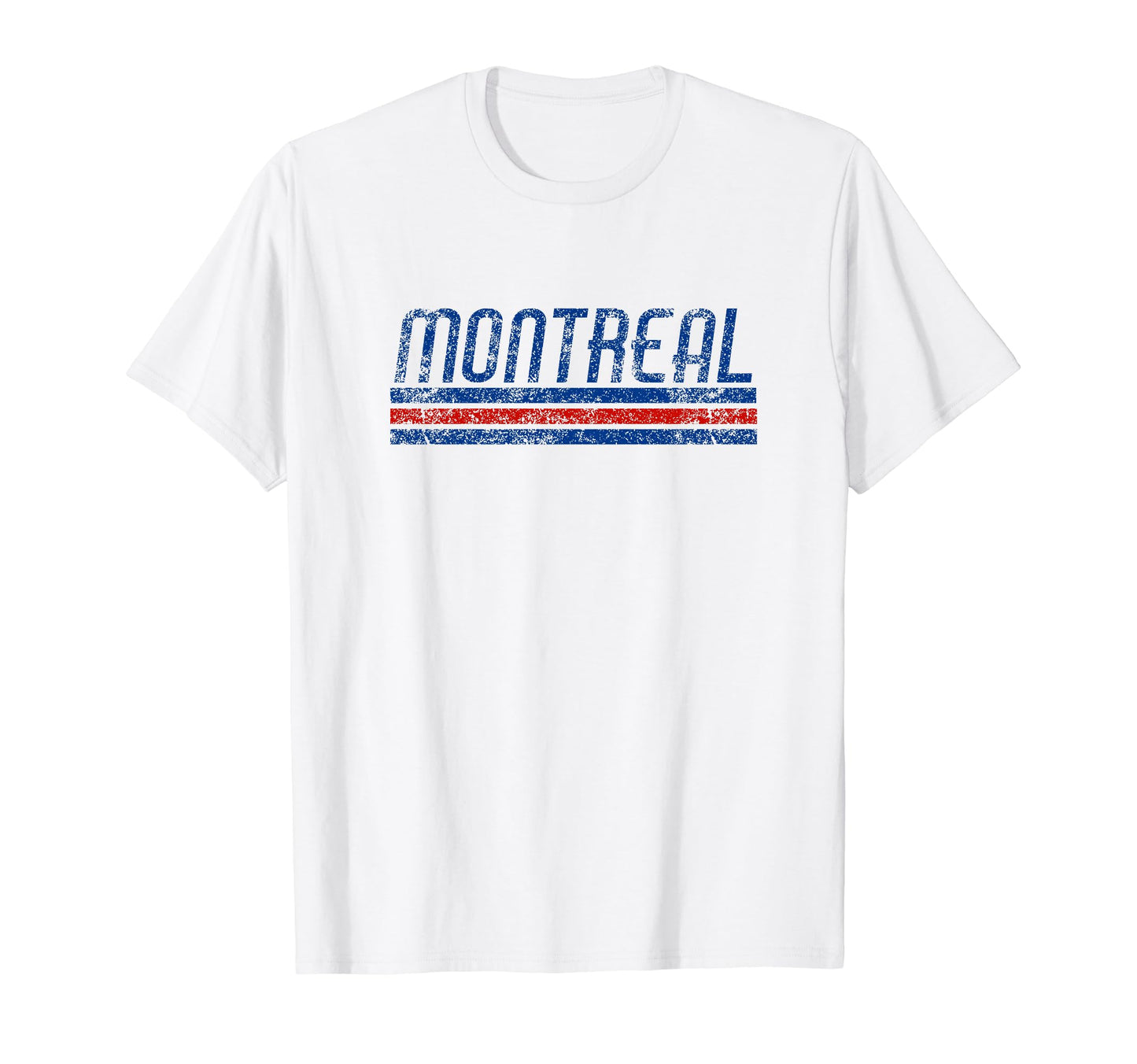 Montreal Canada Weathered Stripe T-Shirt - Aesthetic Graphic Unisex - T-Shirt, Sweatshirt, Hoodie