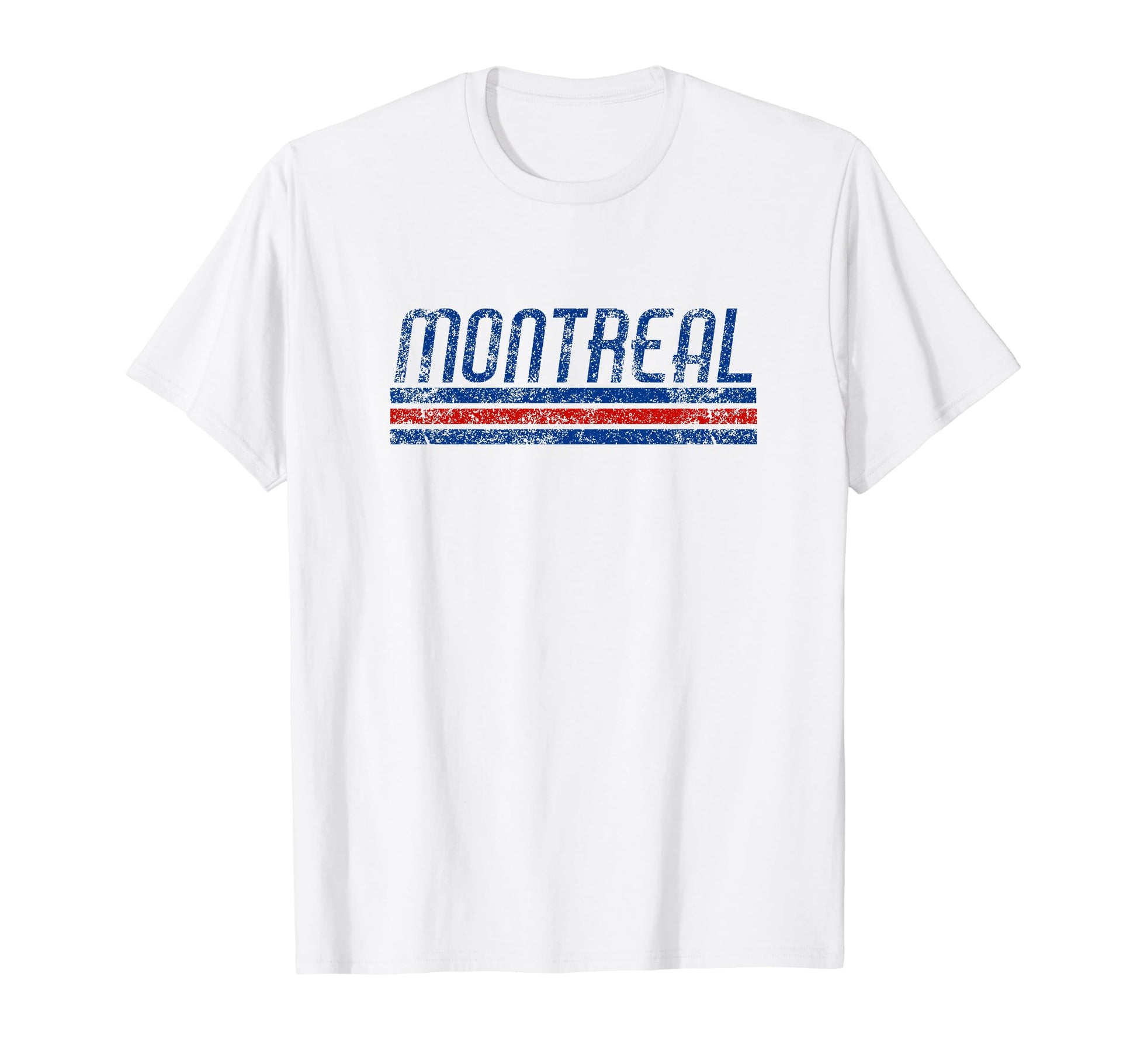Montreal Canada Weathered Stripe T-Shirt - Aesthetic Graphic Unisex - T-Shirt, Sweatshirt, Hoodie