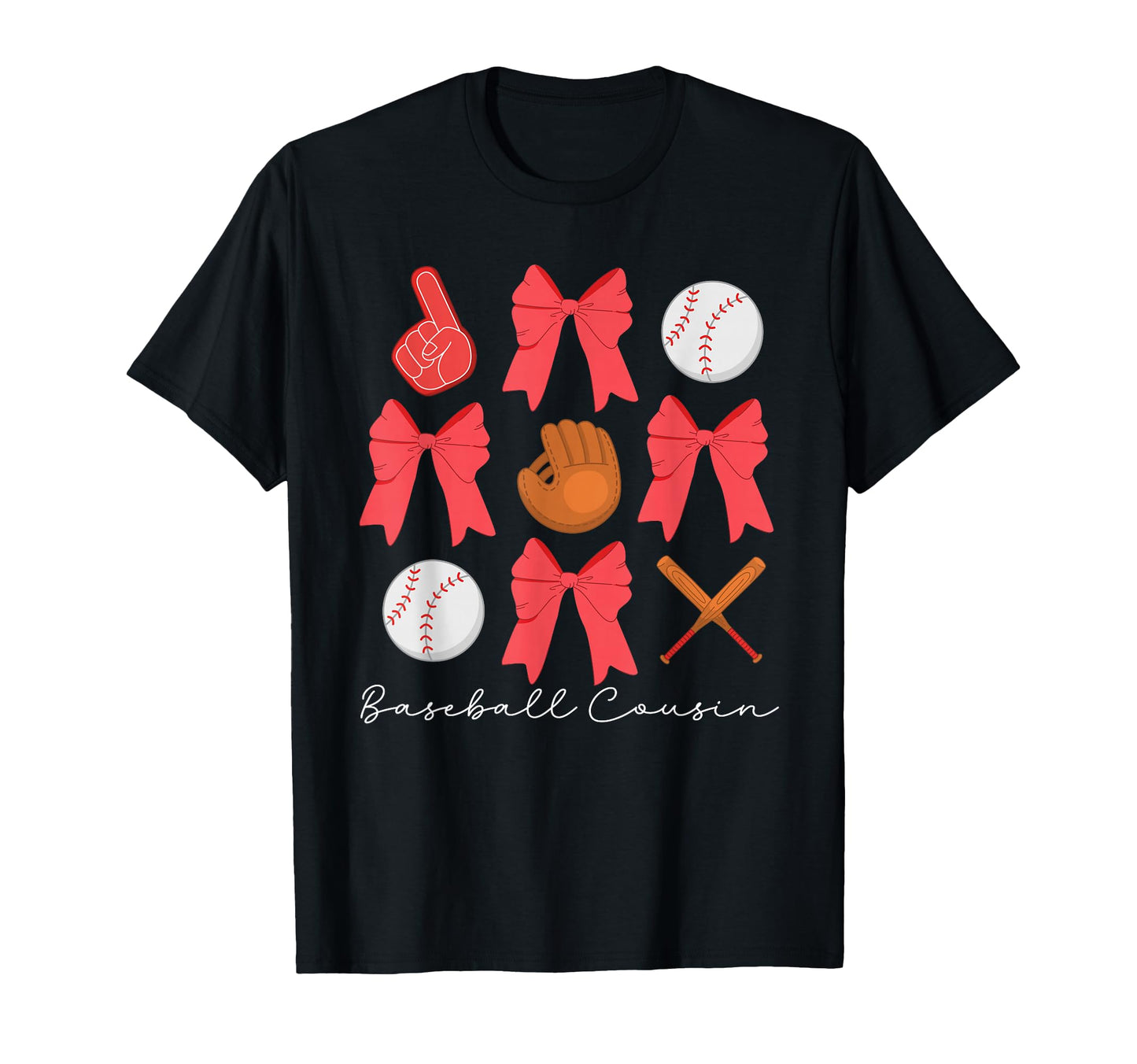 Baseball Cousin Baseball Player T-Shirt - Minimalist Print for Adults - T-Shirt, Sweatshirt, Hoodie