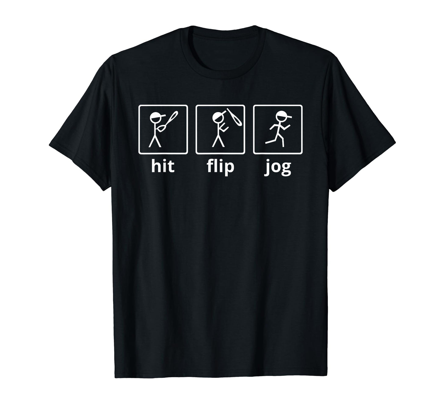 Hit Flip Jog Baseball Homerun Jog After T-Shirt - Unique Graphic Unisex - T-Shirt, Sweatshirt, Hoodie