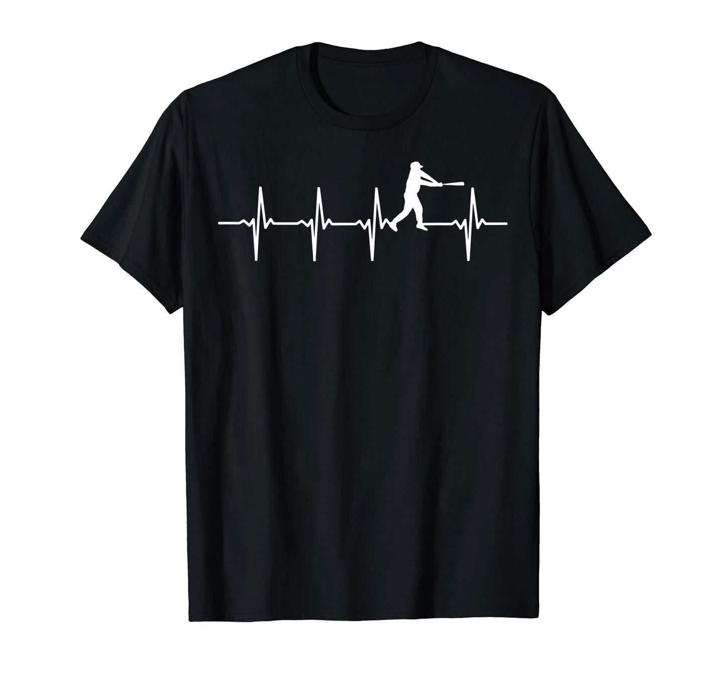 Baseball Heartbeat Baseball Players T-Shirt - Streetwear Style Men Women - T-Shirt, Sweatshirt, Hoodie