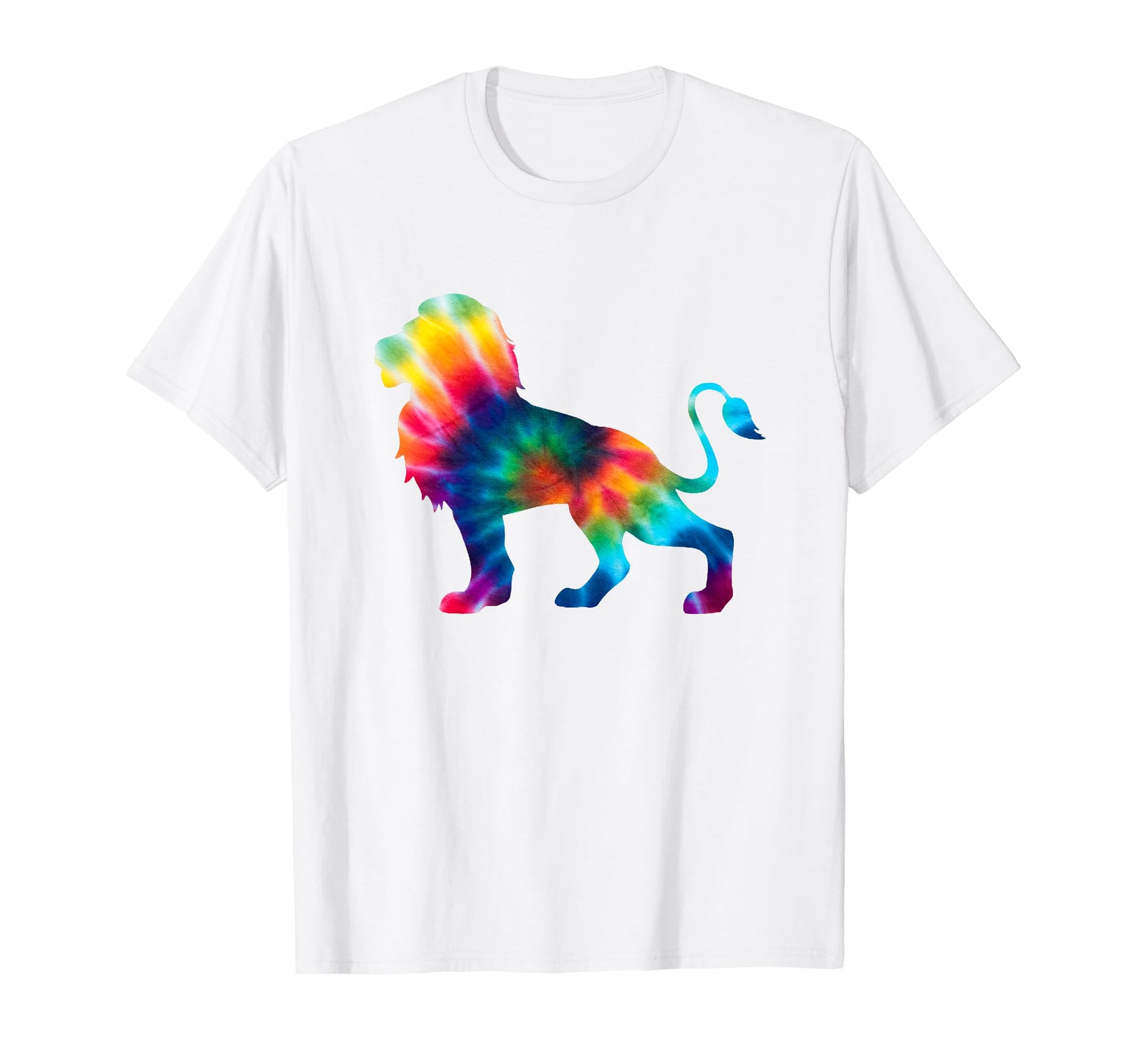 Funny Lion Tie Dye Psychedelic T-Shirt - Aesthetic Graphic for Adults - T-Shirt, Sweatshirt, Hoodie