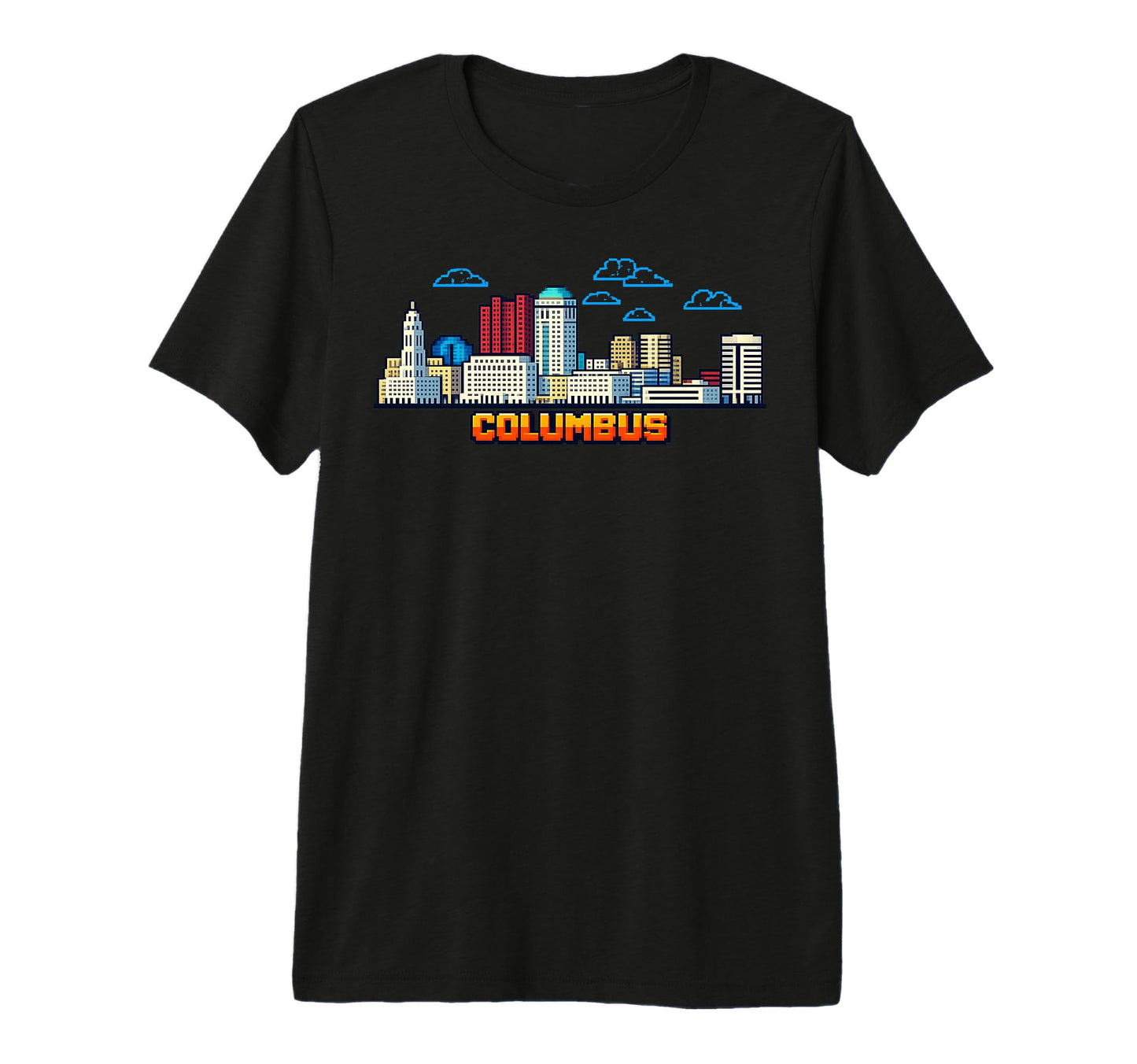 Columbus 8 Bit Video Arcade Gamer T-Shirt - Streetwear Style Men Women - T-Shirt, Sweatshirt, Hoodie