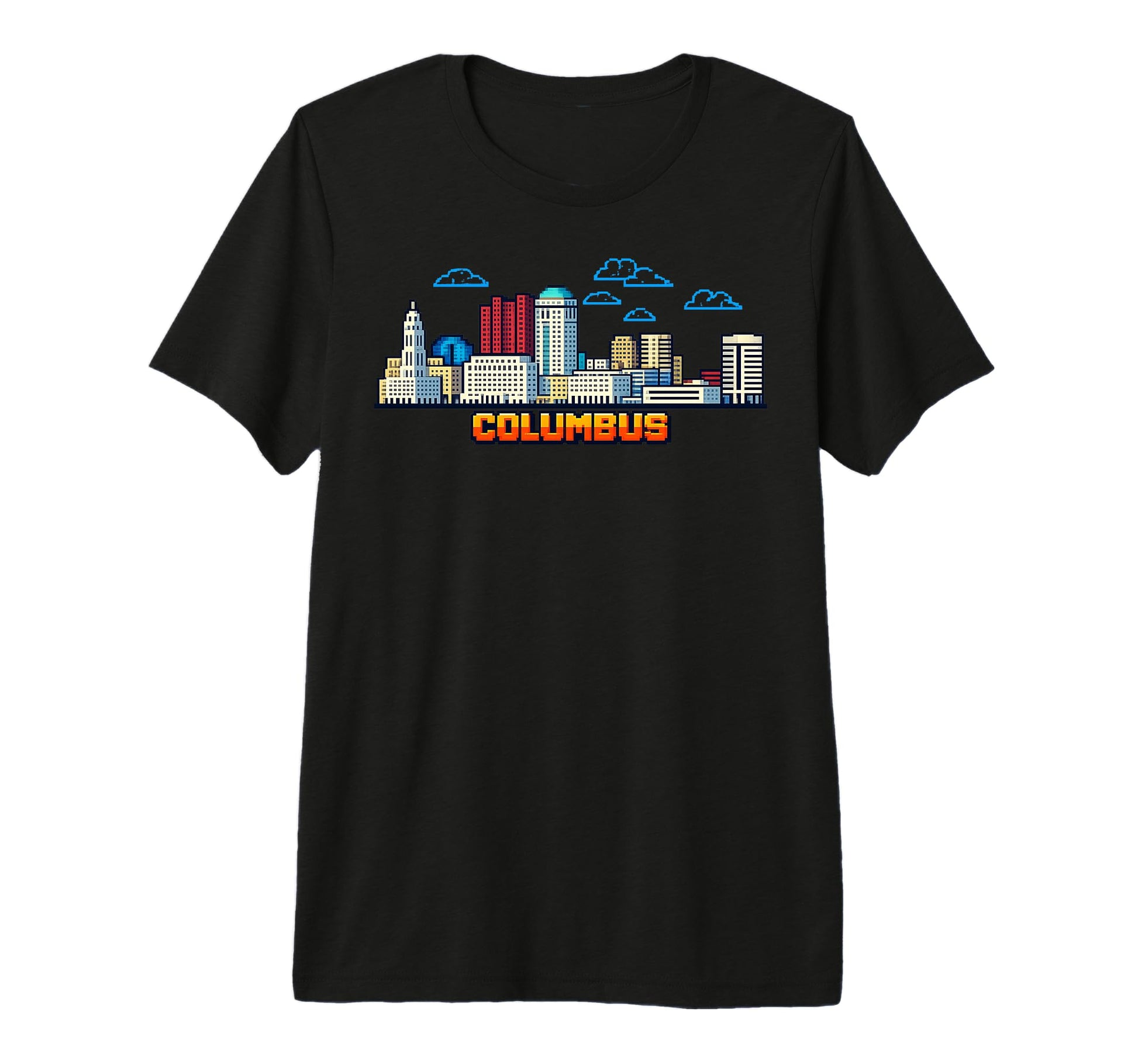 Columbus 8 Bit Video Arcade Gamer T-Shirt - Streetwear Style Men Women - T-Shirt, Sweatshirt, Hoodie