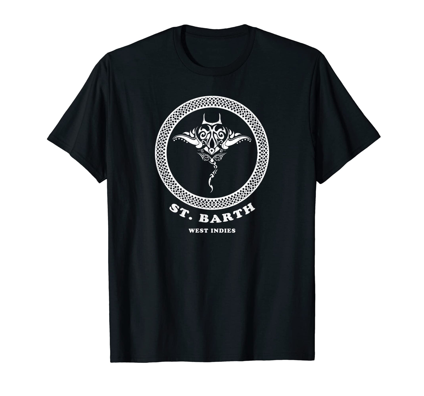St Barth West Indies Tribal Manta Ray T-Shirt - Graphic Print Unisex - T-Shirt, Sweatshirt, Hoodie